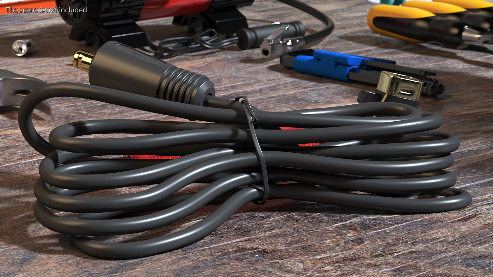 Reboot Heavy Duty Twist Type Welding Electrode Holder with Cable 3D model