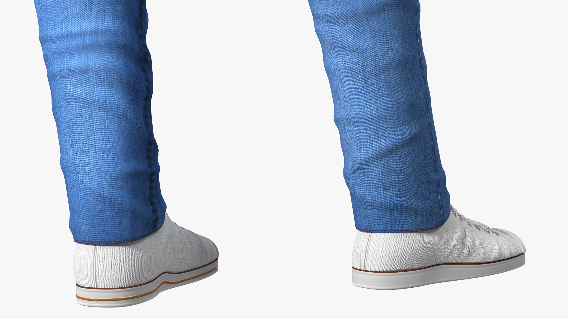 3D Teenager Dark Skin Street Outfit Standing Pose