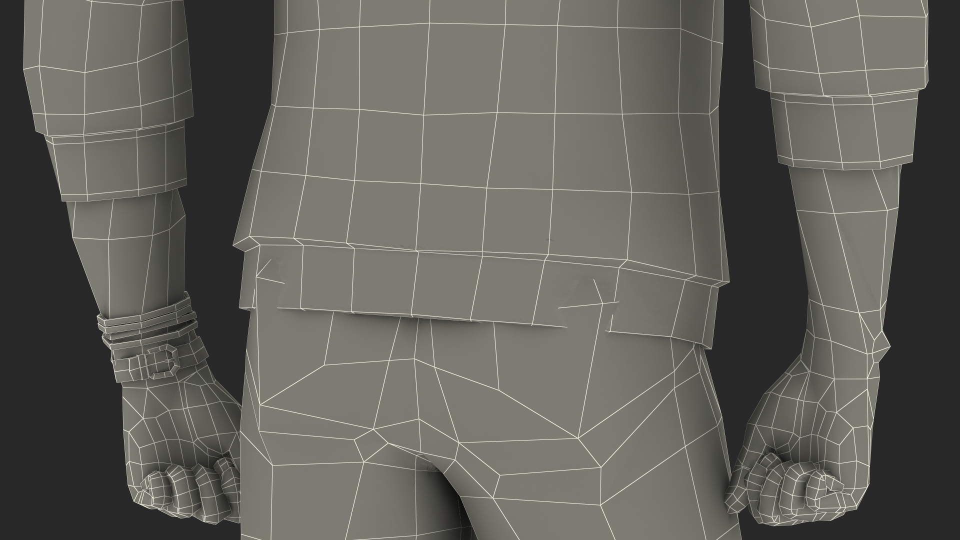 3D Teenager Dark Skin Street Outfit Standing Pose