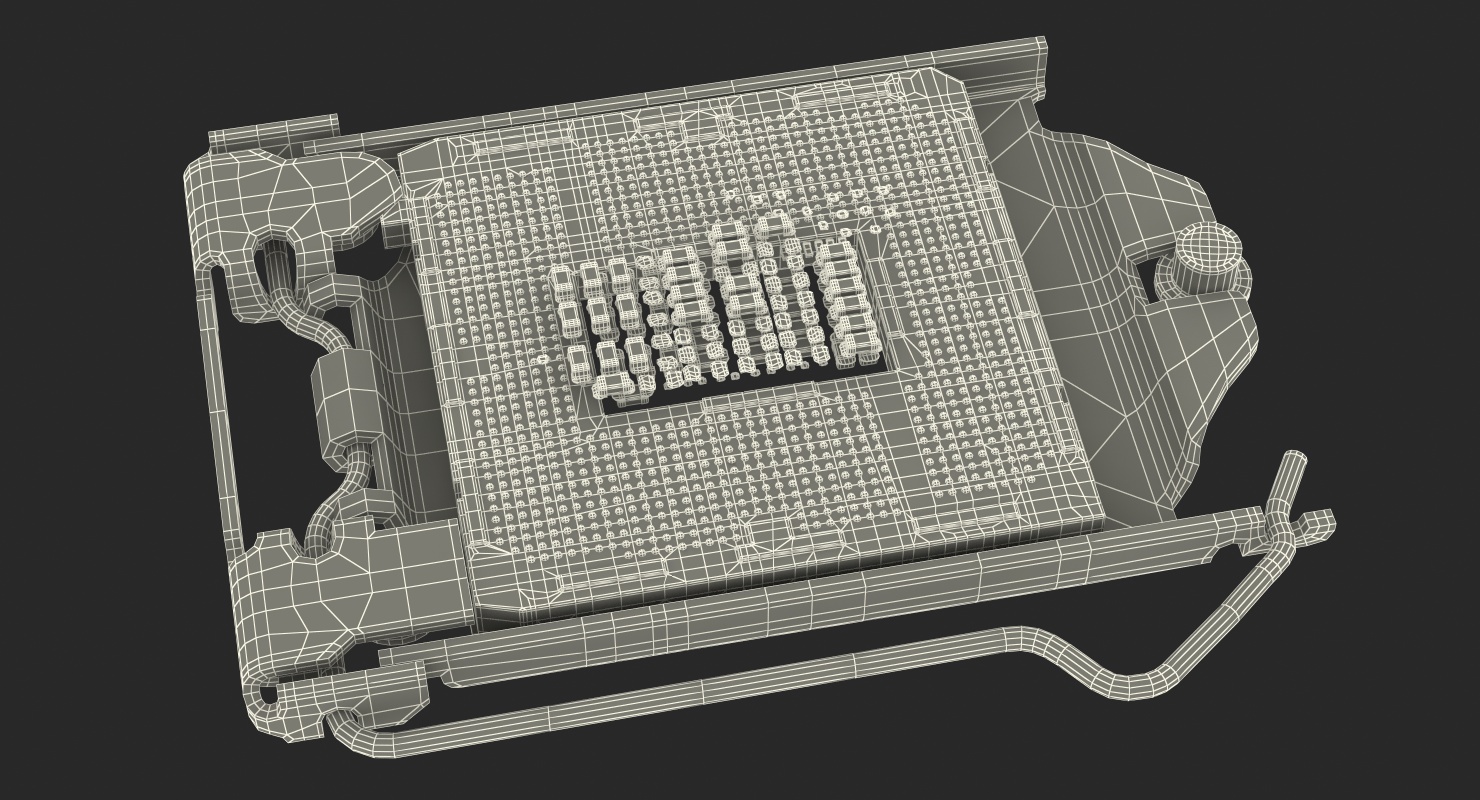3D LGA1151 Load Plate model