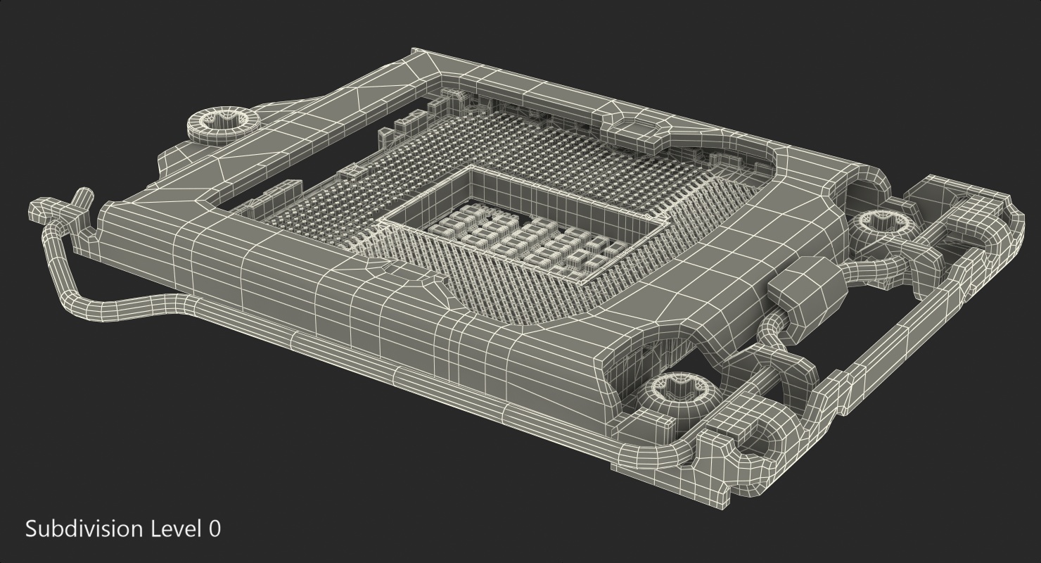 3D LGA1151 Load Plate model