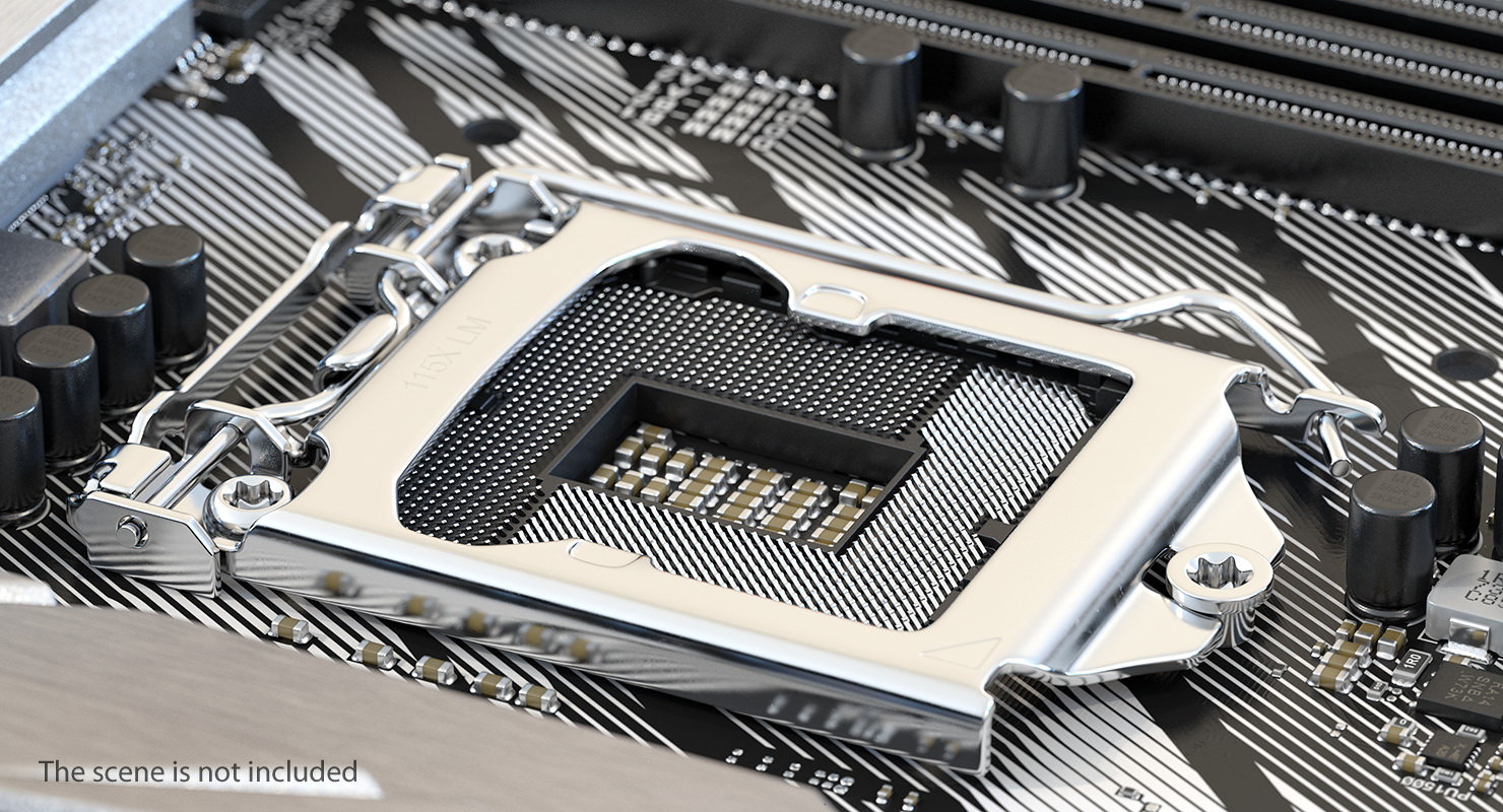 3D LGA1151 Load Plate model