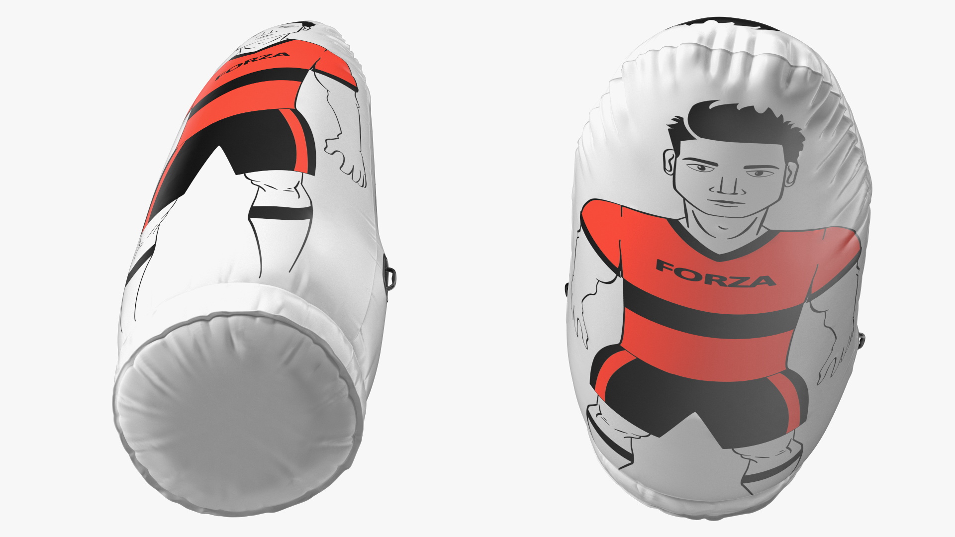 Soccer Training Mannequin Junior Red T-shirt 3D model