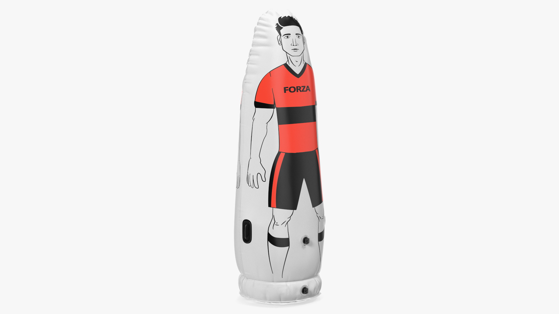 Soccer Training Mannequin Junior Red T-shirt 3D model