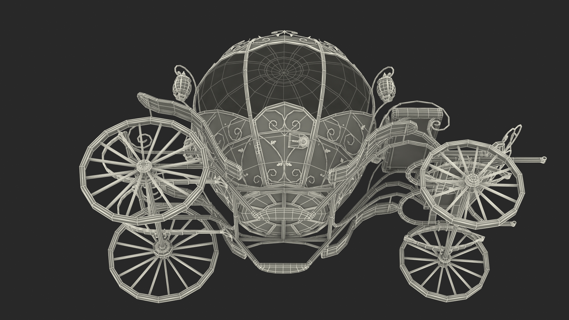 3D Pumpkin Carriage