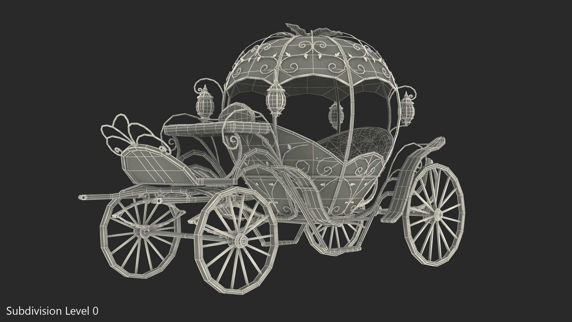 3D Pumpkin Carriage