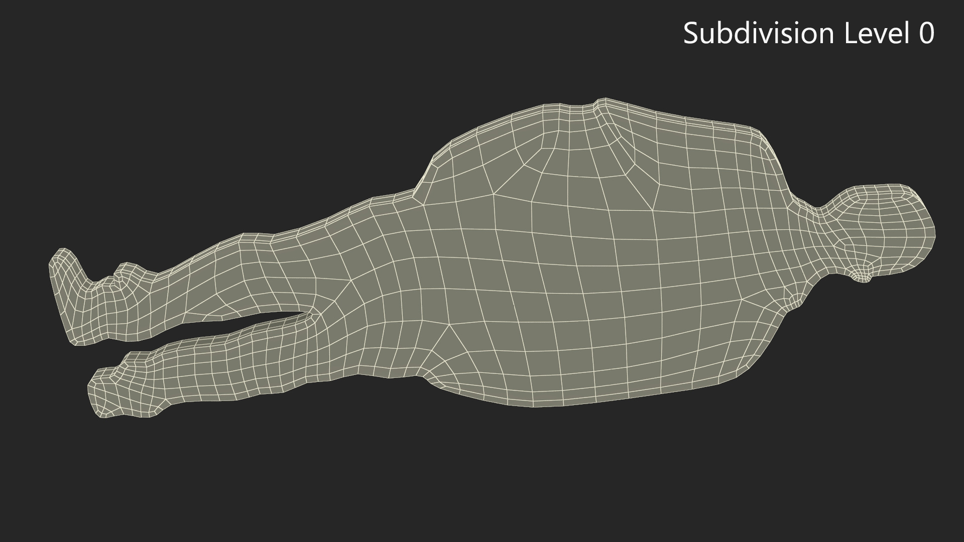 3D Standing Man Silhouette model