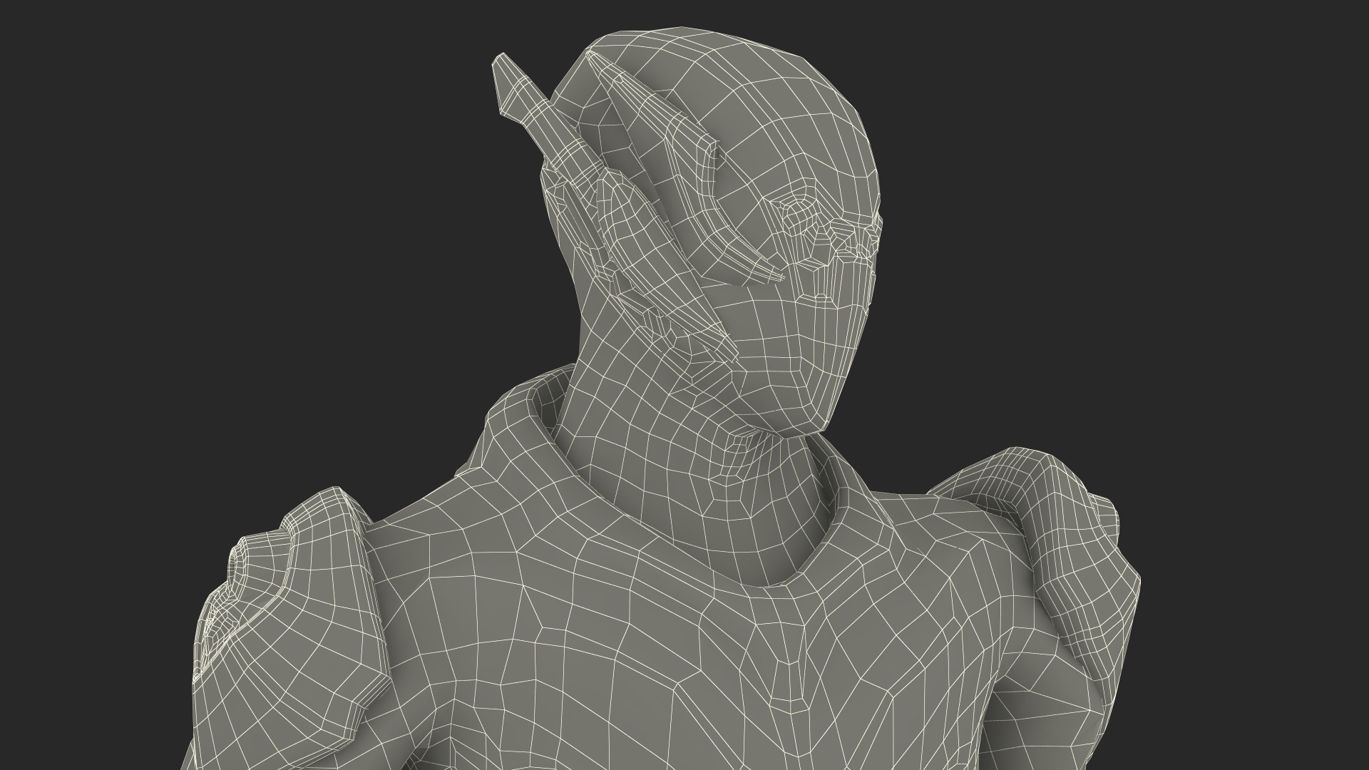 3D Sci-Fi Combat Robot Character with Weapon