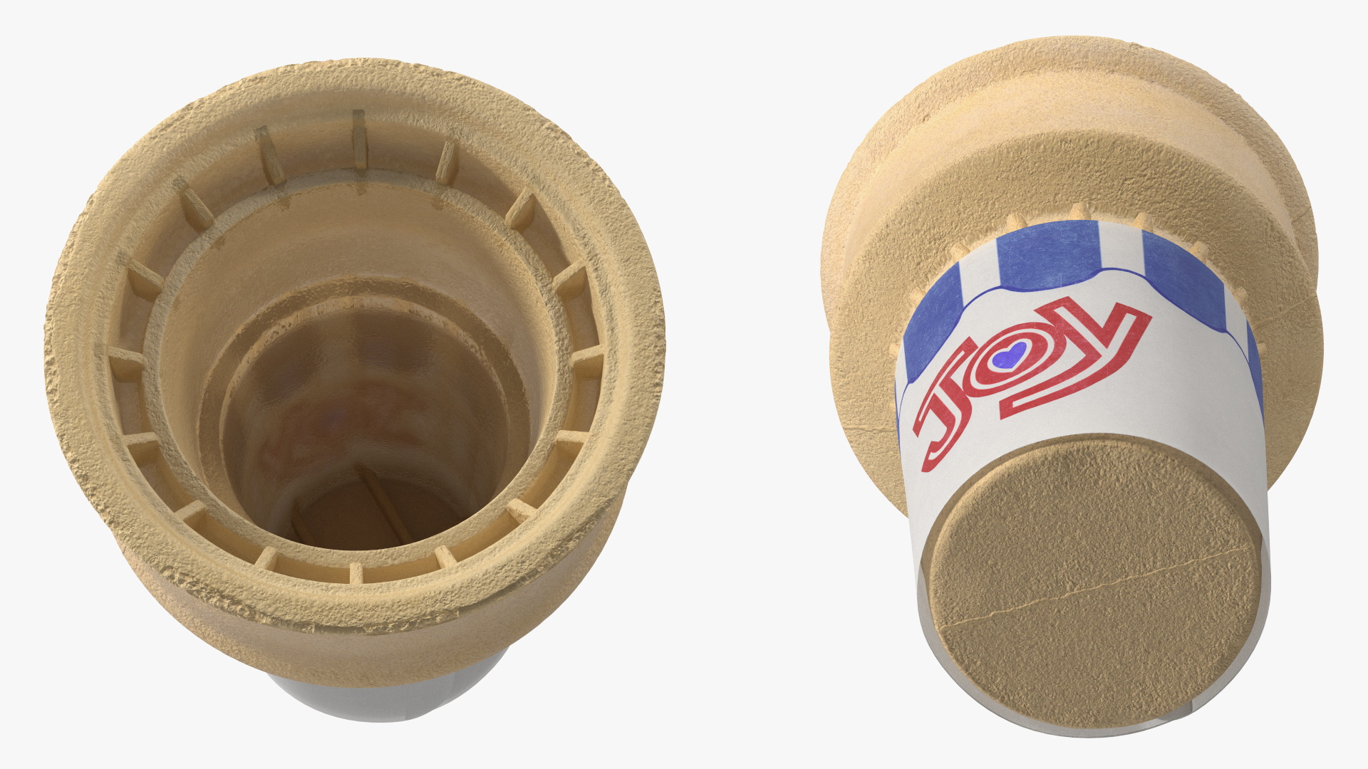 JOY 40 Flat Bottom Jacketed Cake Cone 3D