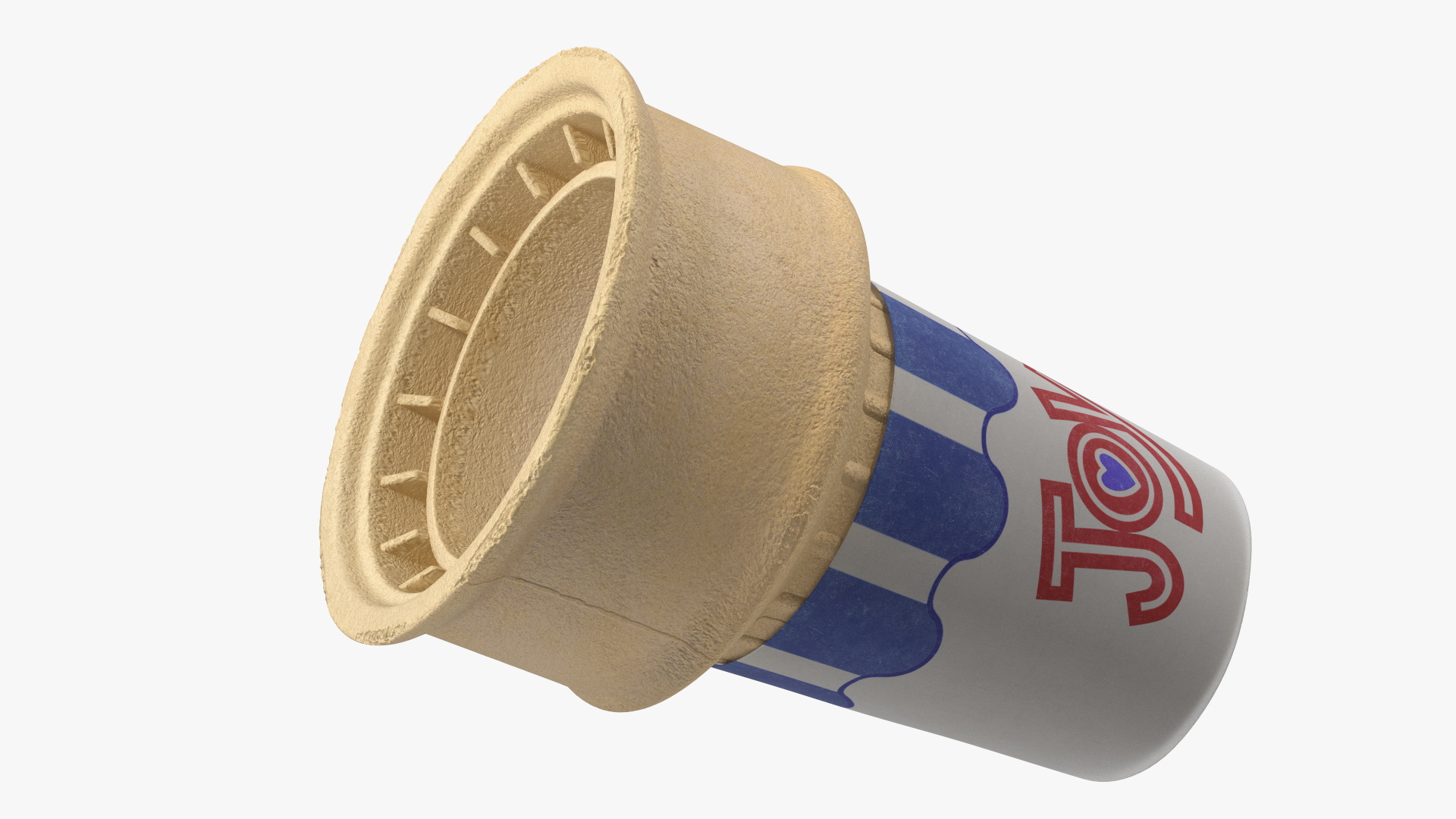 JOY 40 Flat Bottom Jacketed Cake Cone 3D