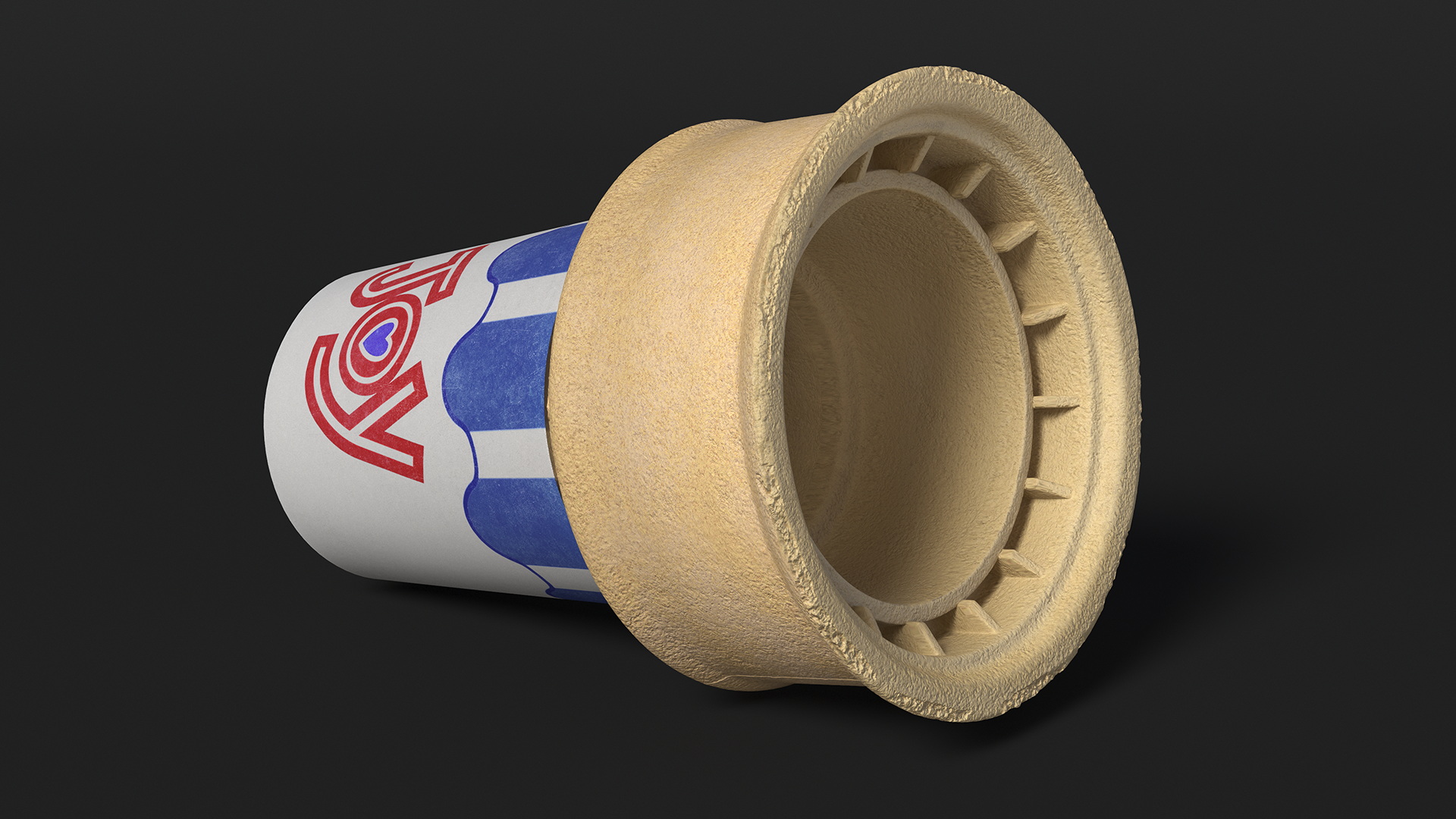 JOY 40 Flat Bottom Jacketed Cake Cone 3D