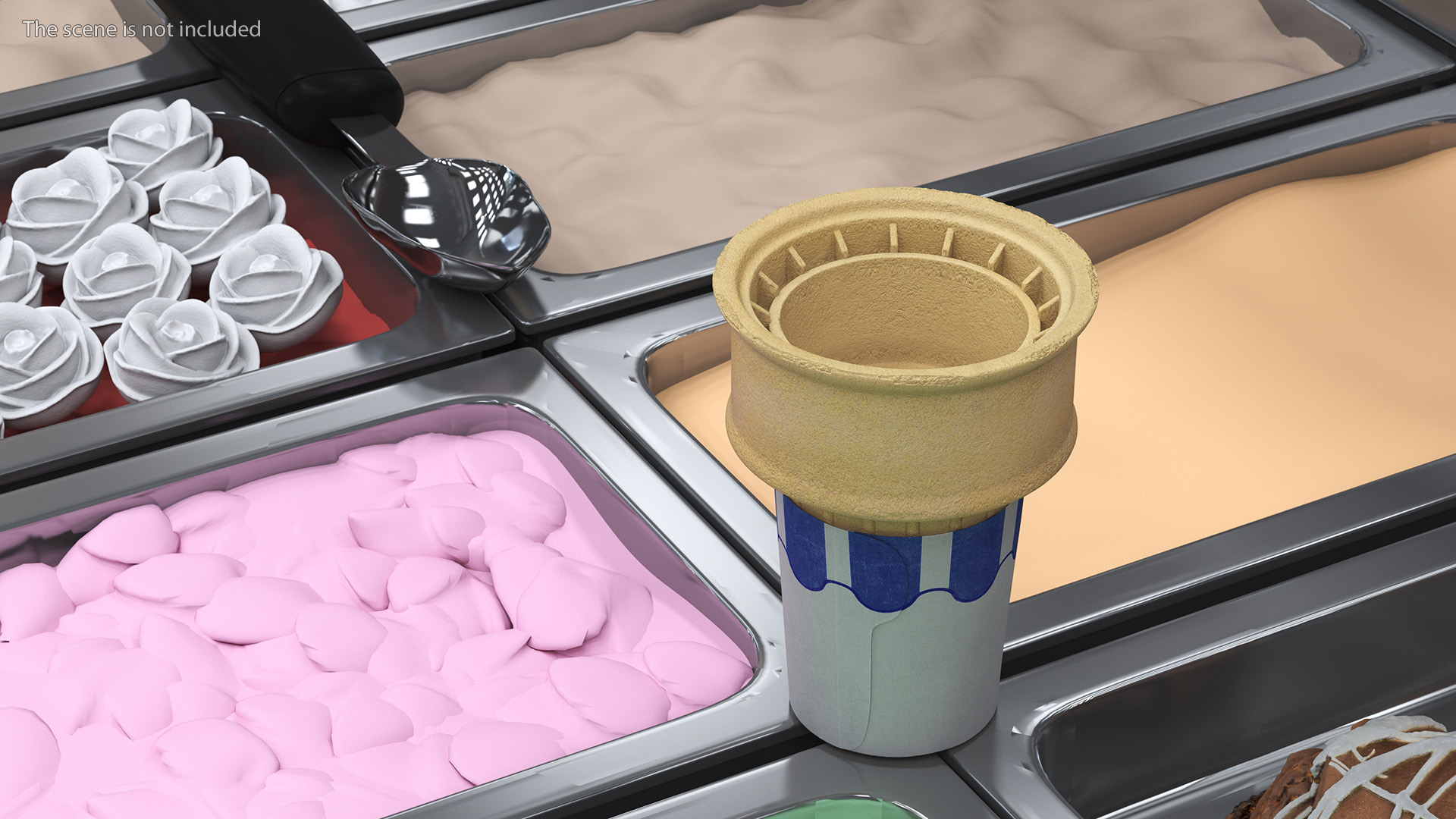 JOY 40 Flat Bottom Jacketed Cake Cone 3D