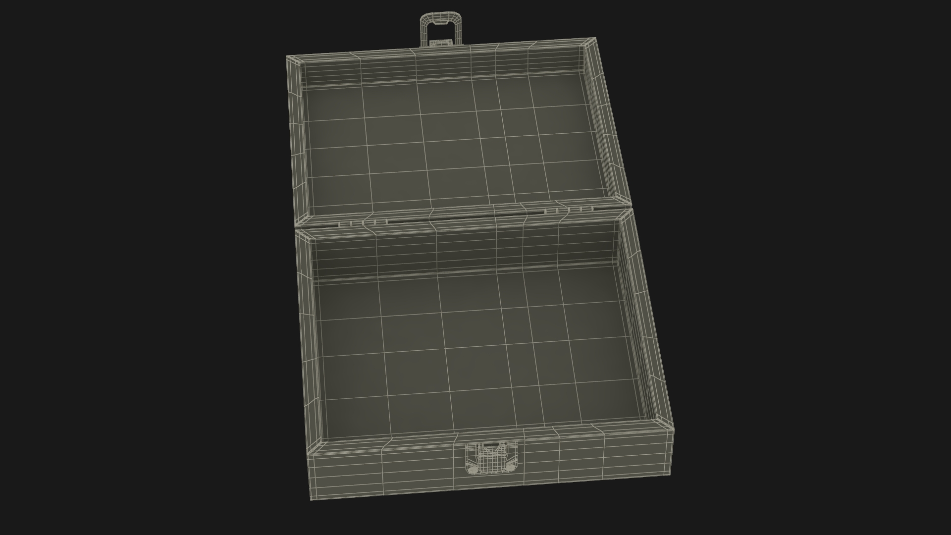 3D model Cannabis Cigars Box Open Empty