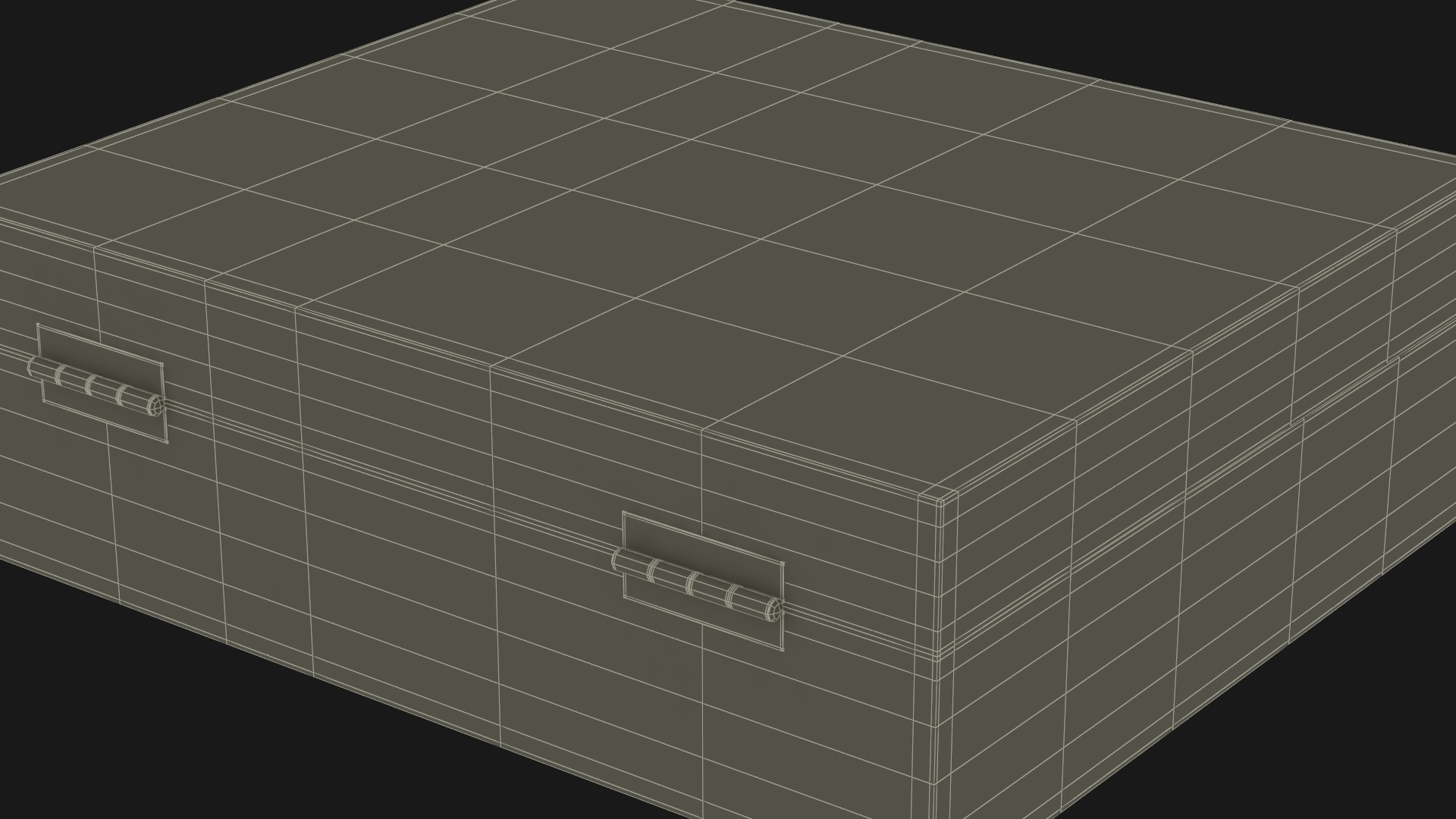 3D model Cannabis Cigars Box Open Empty