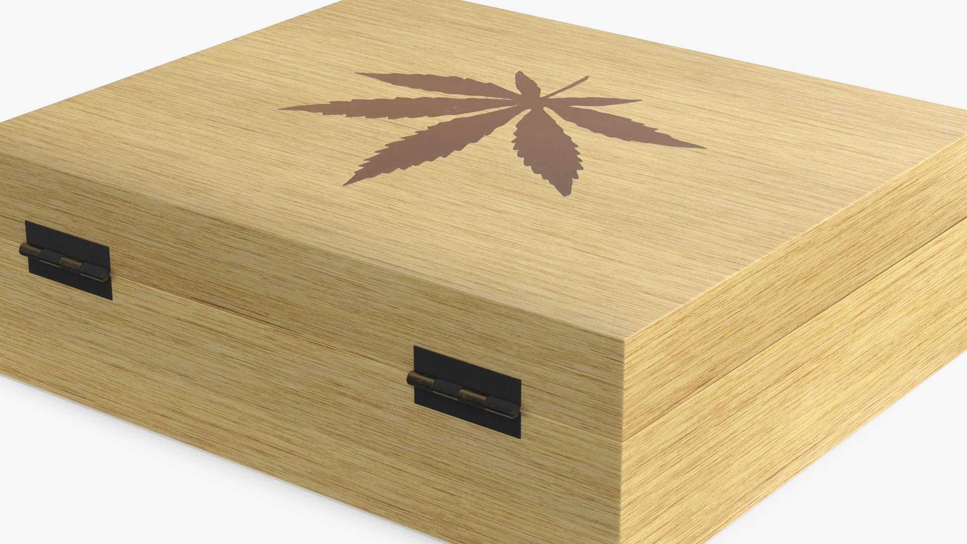 3D model Cannabis Cigars Box Open Empty