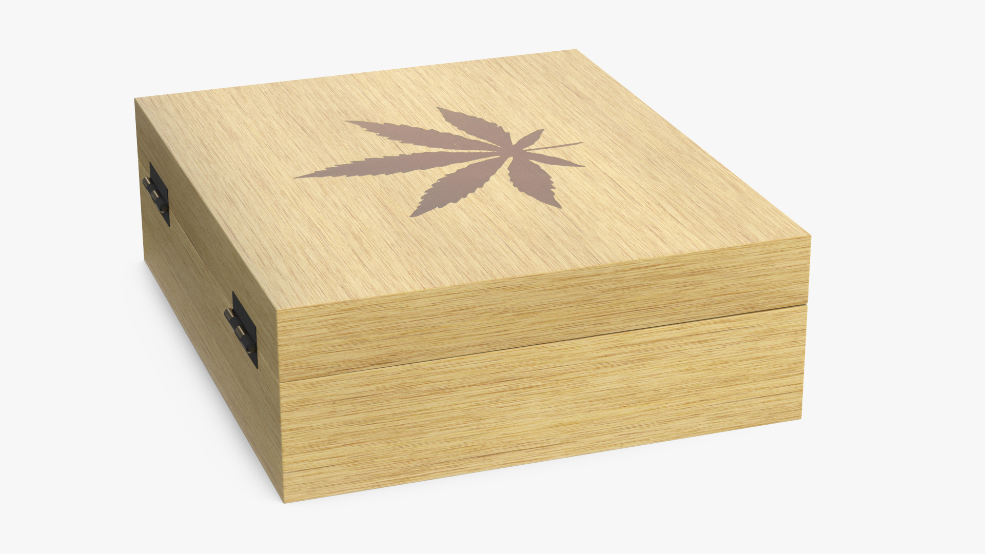 3D model Cannabis Cigars Box Open Empty