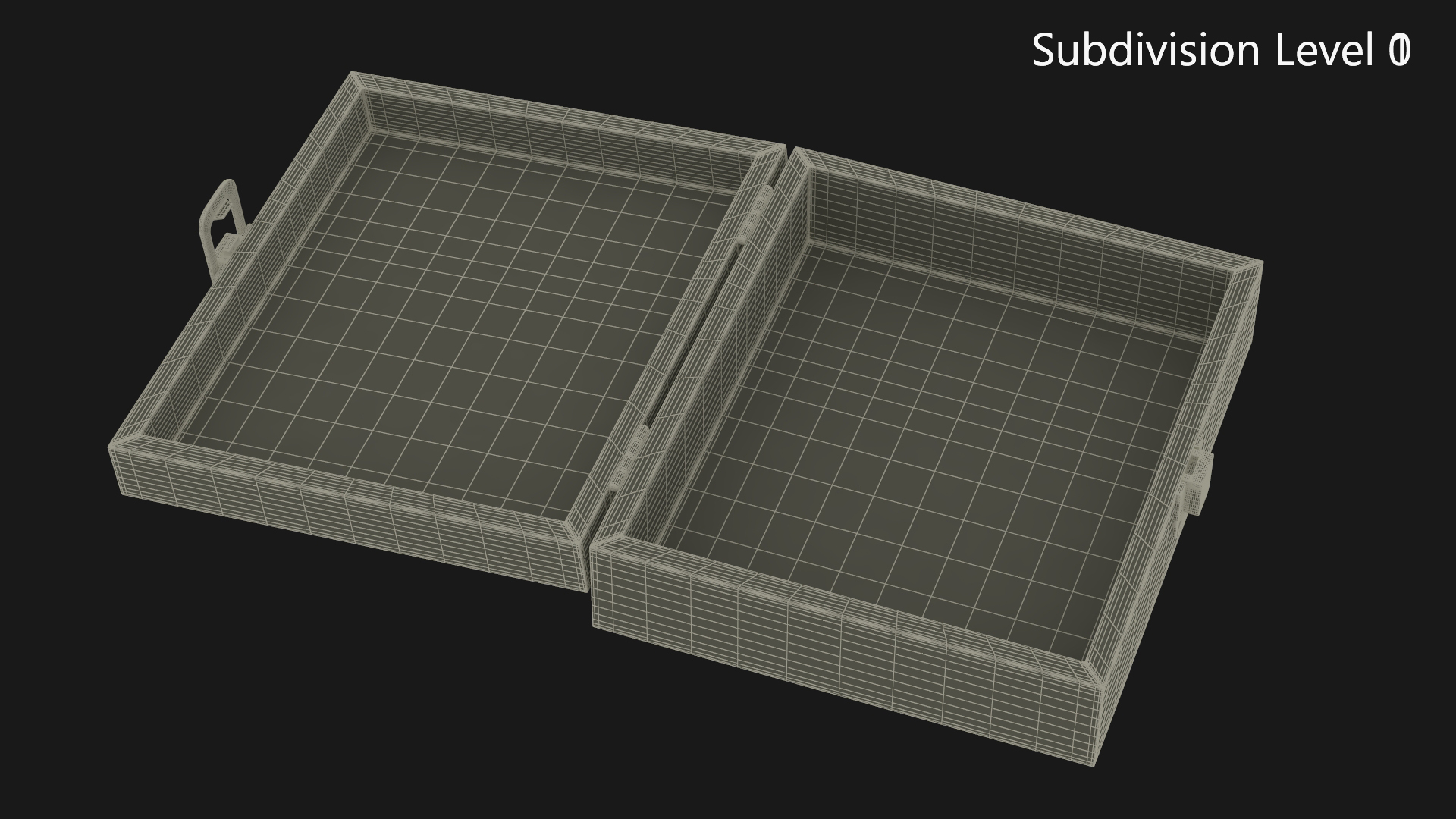 3D model Cannabis Cigars Box Open Empty