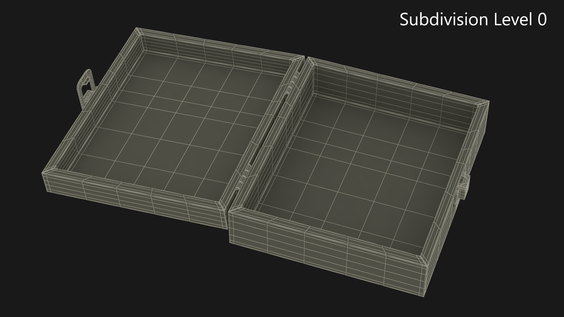 3D model Cannabis Cigars Box Open Empty