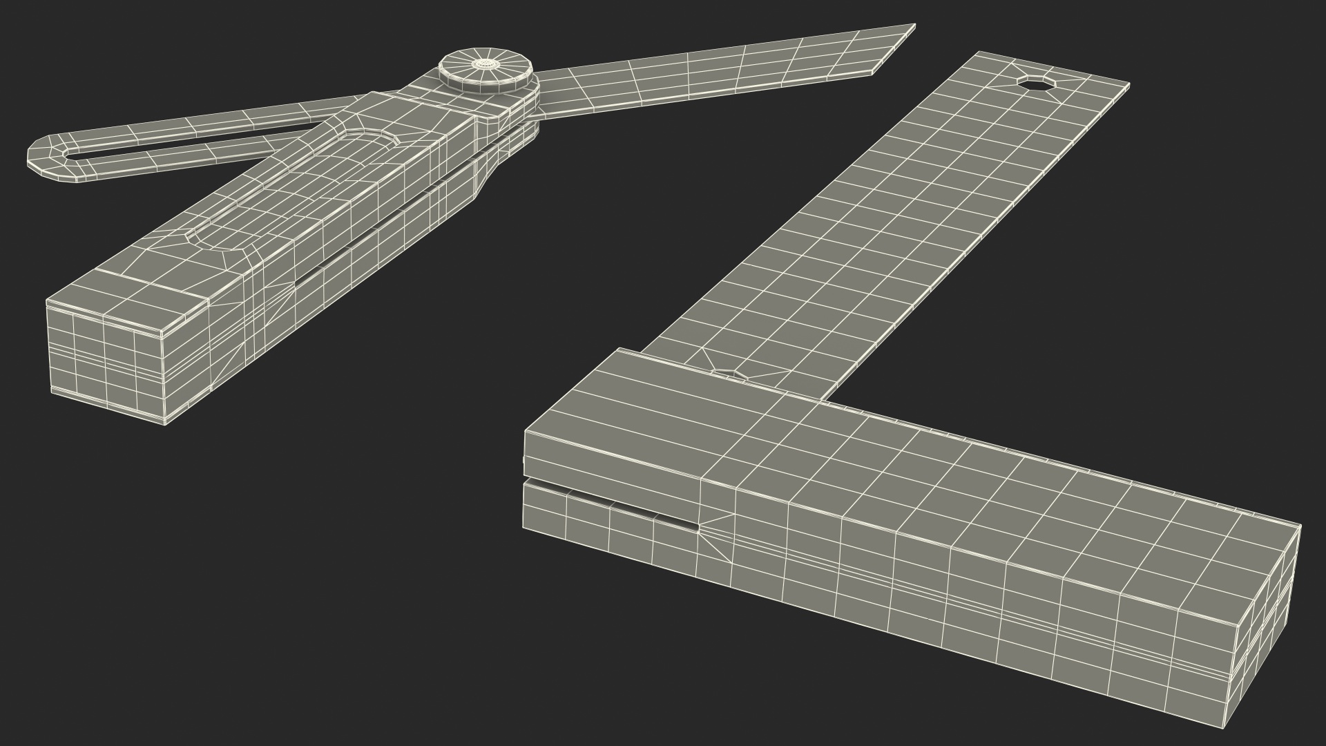Carpentry Squares Generic Set 3D model