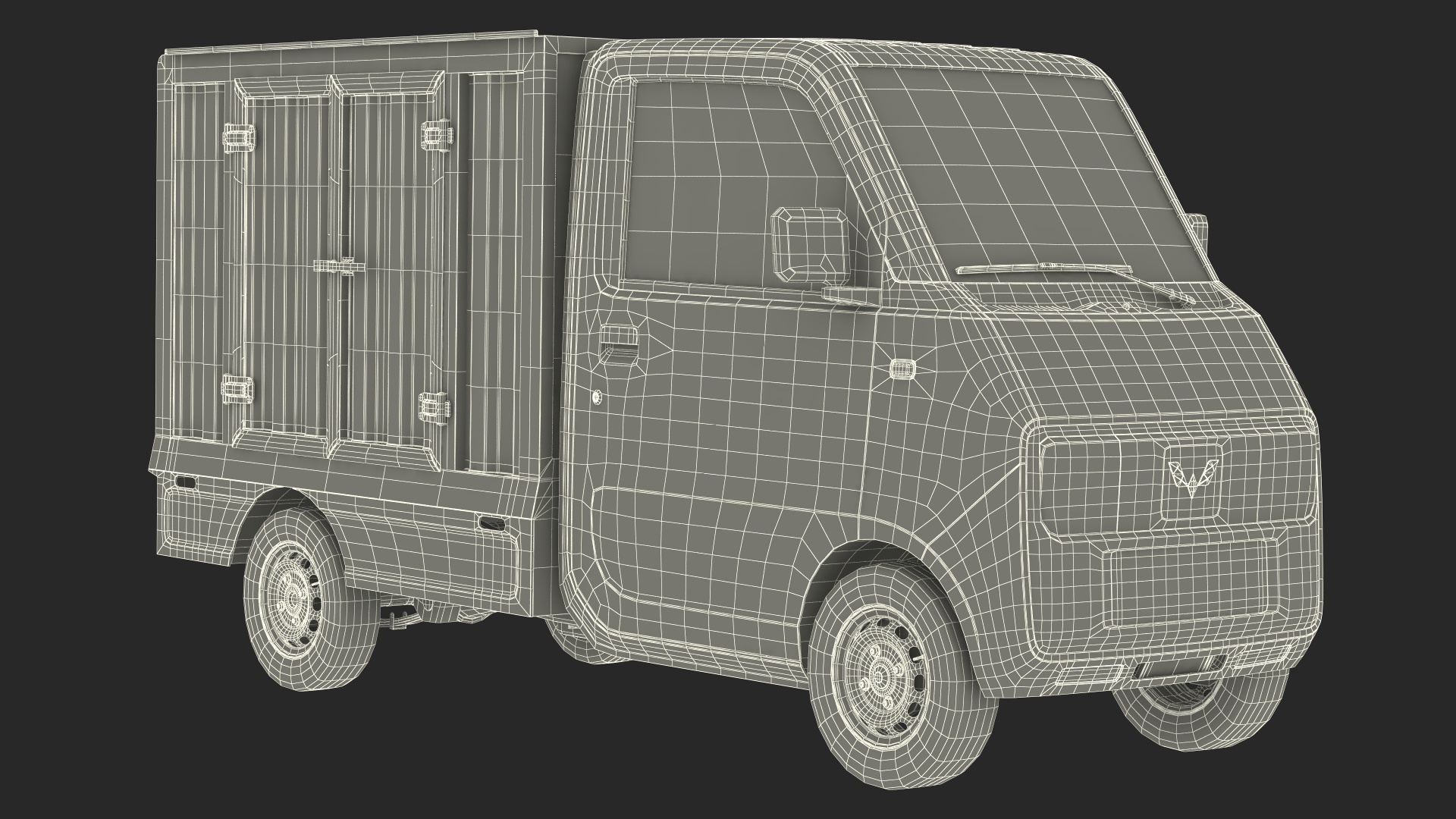 3D Wuling E10 Mini Truck Green Color model