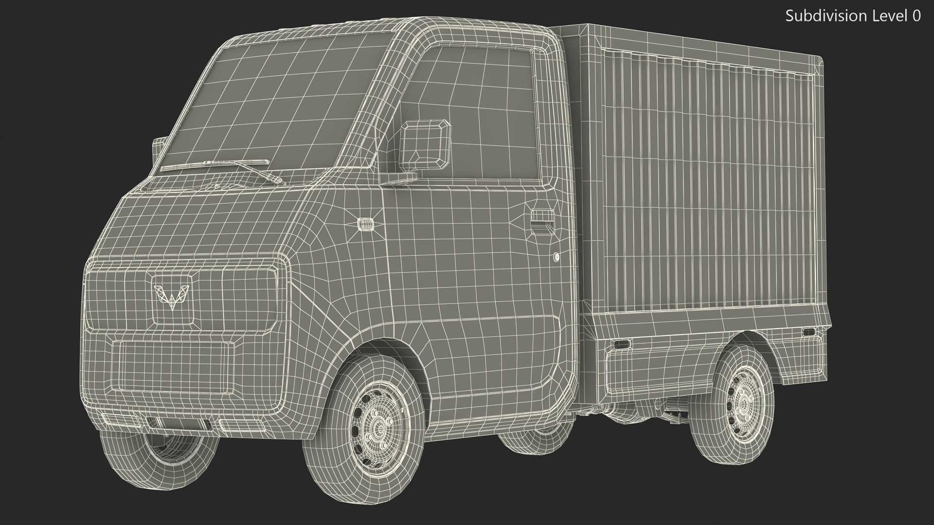 3D Wuling E10 Mini Truck Green Color model
