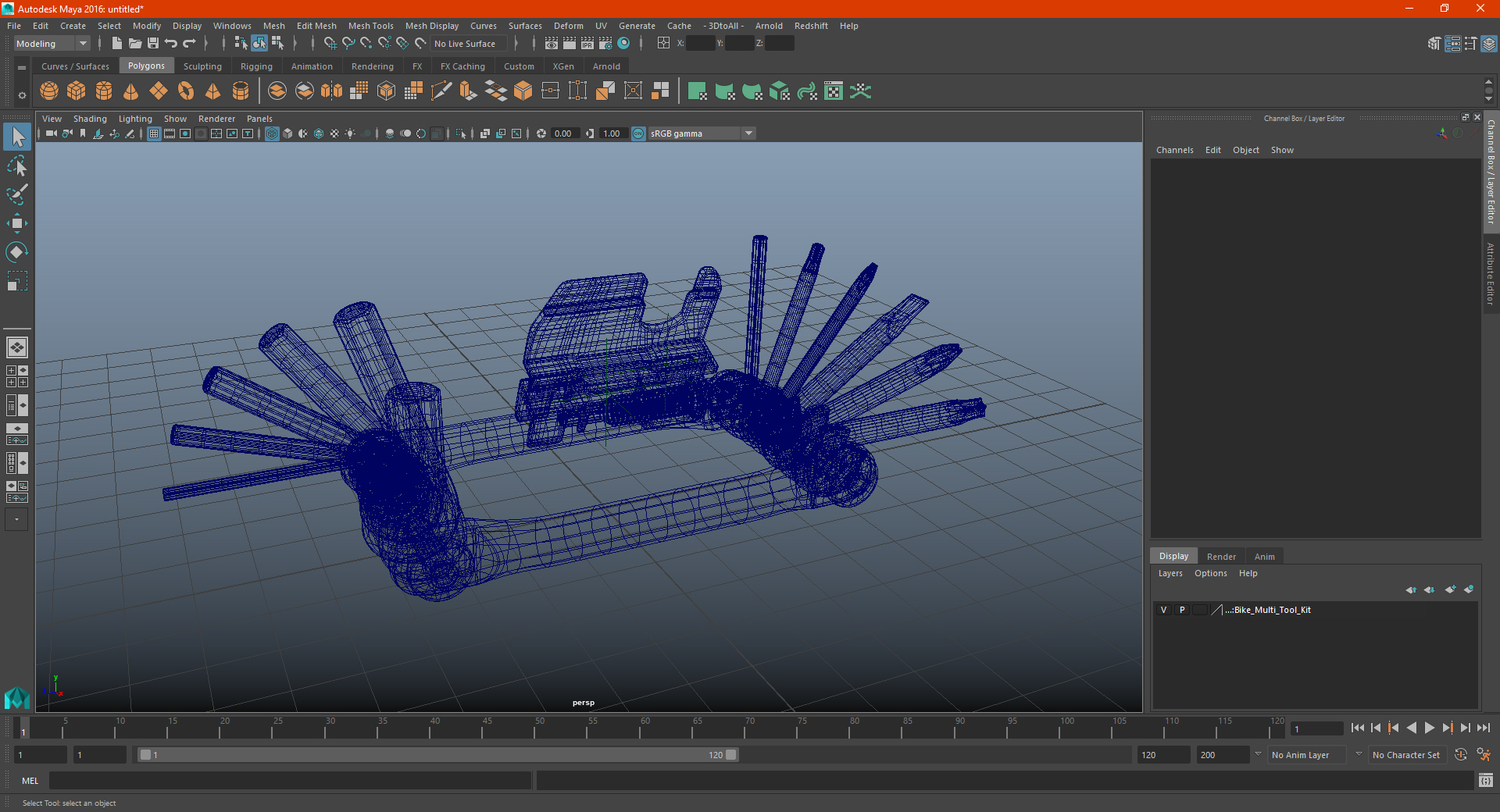 Bike Multi Tool Kit 3D model