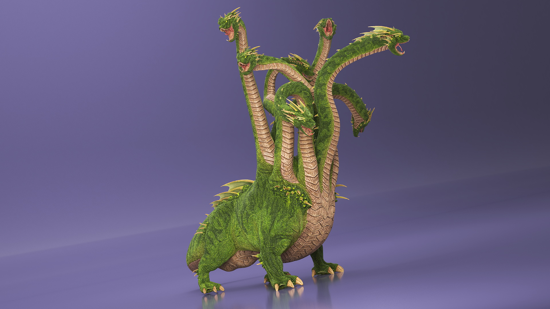 3D Lernaean Hydra Attack Pose