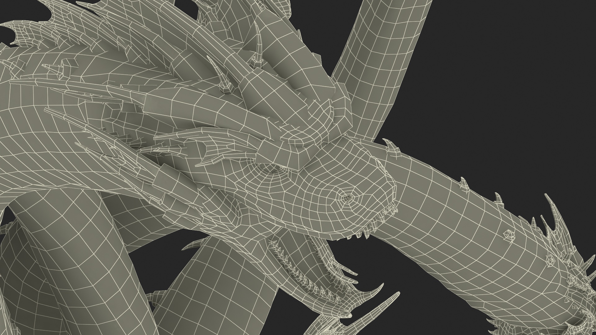 3D Lernaean Hydra Attack Pose