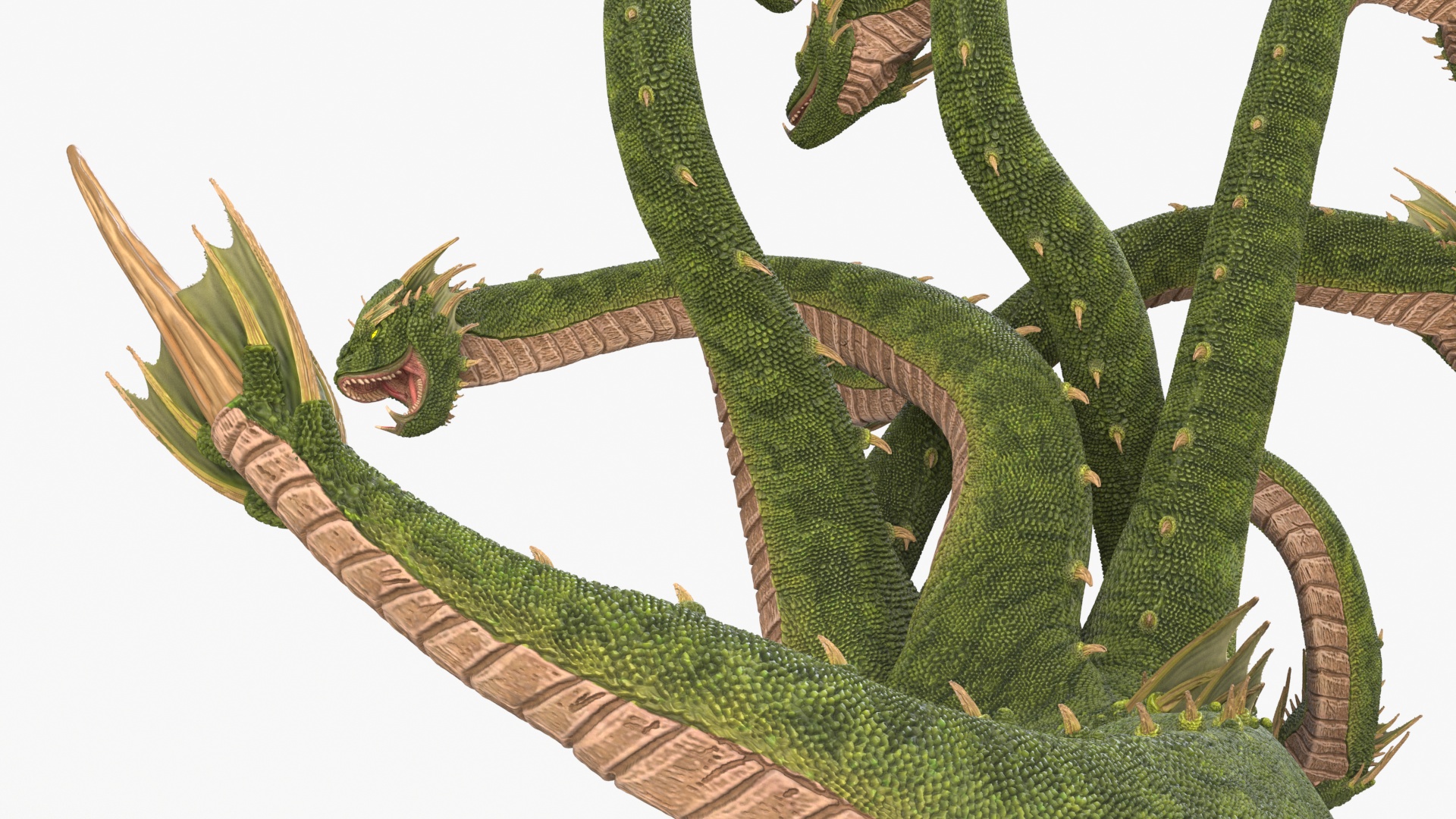 3D Lernaean Hydra Attack Pose