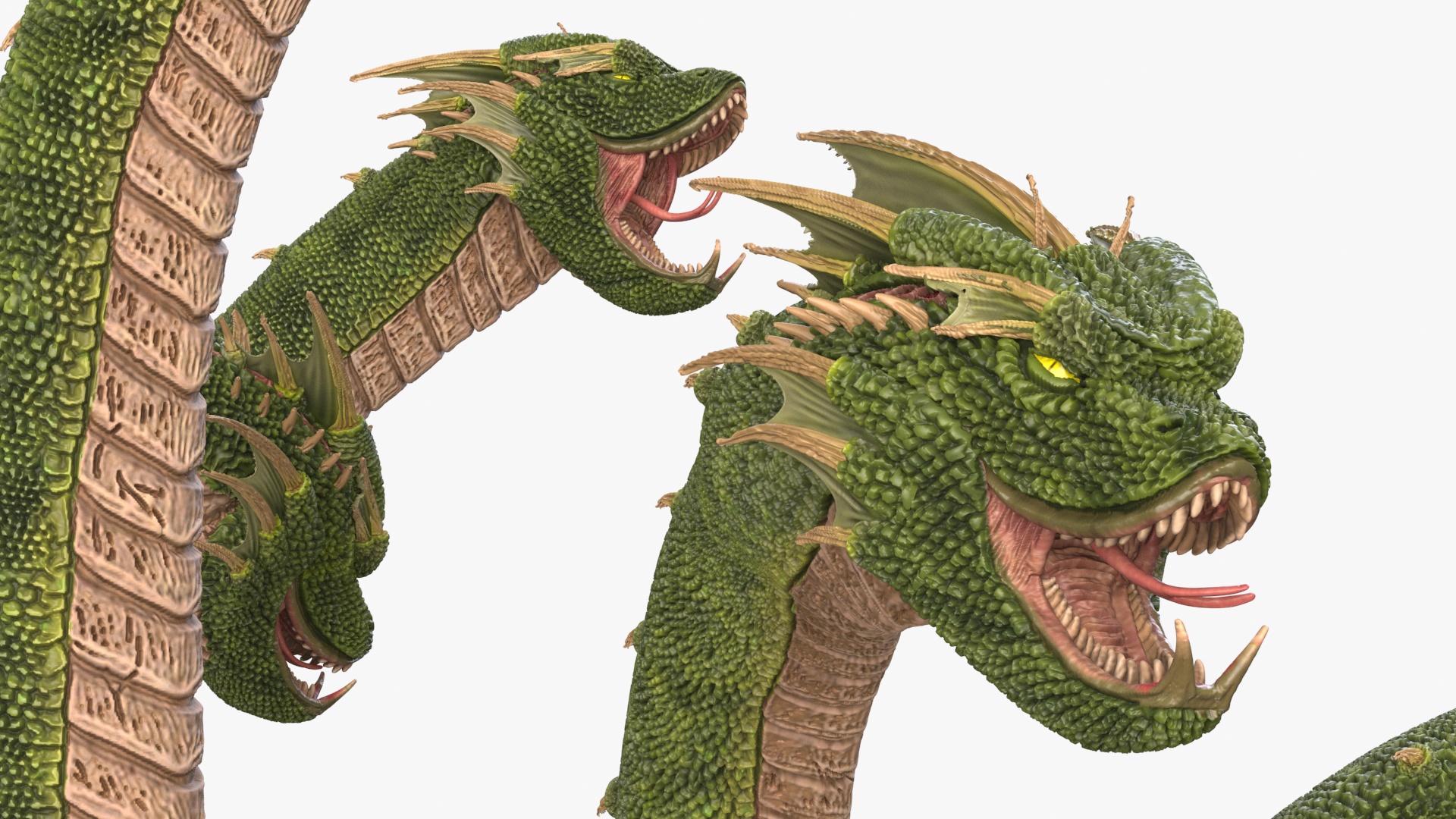 3D Lernaean Hydra Attack Pose