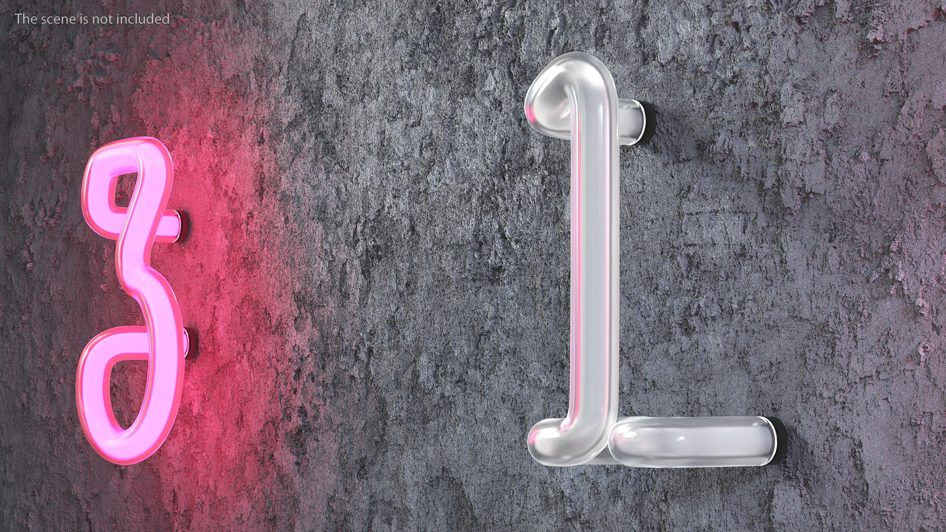 Neon Tube Light Number 1 3D model