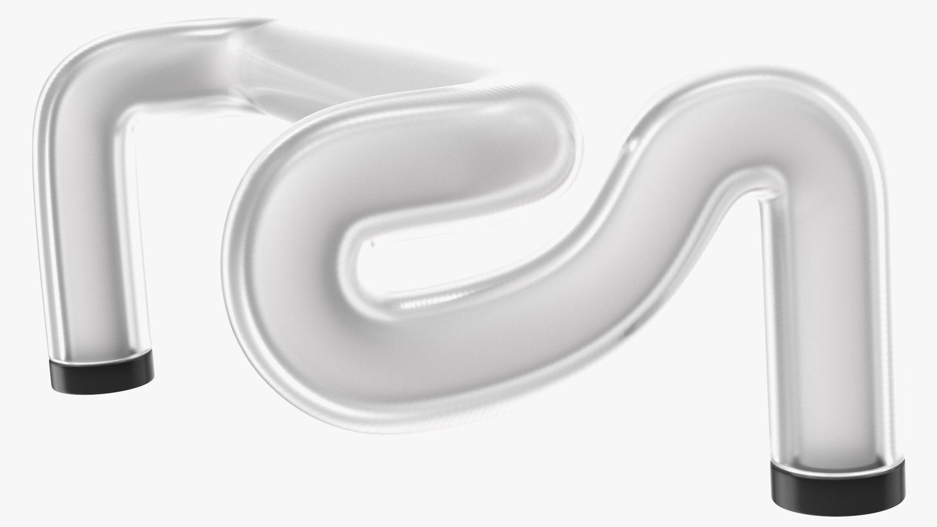 Neon Tube Light Number 1 3D model