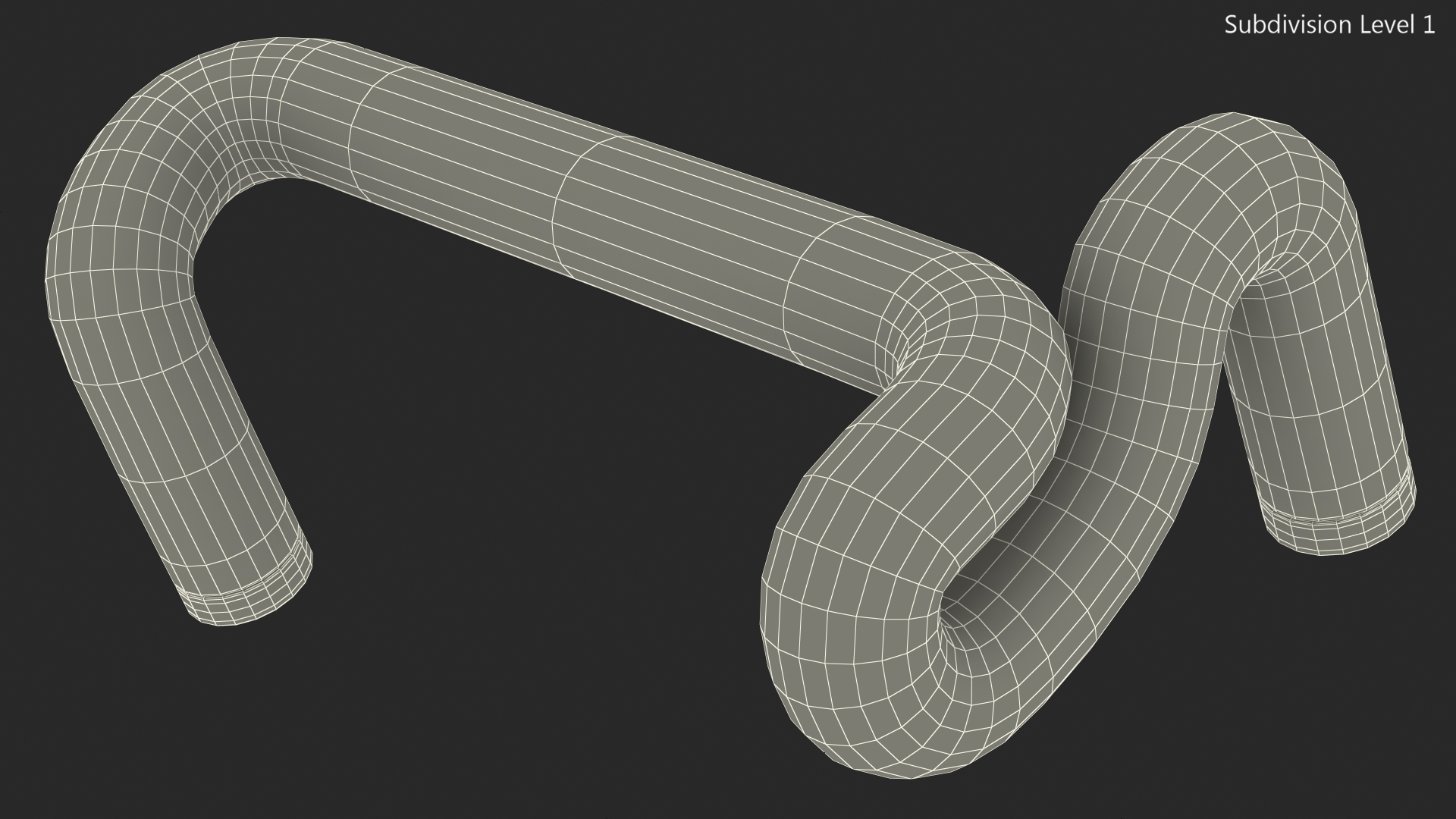 Neon Tube Light Number 1 3D model