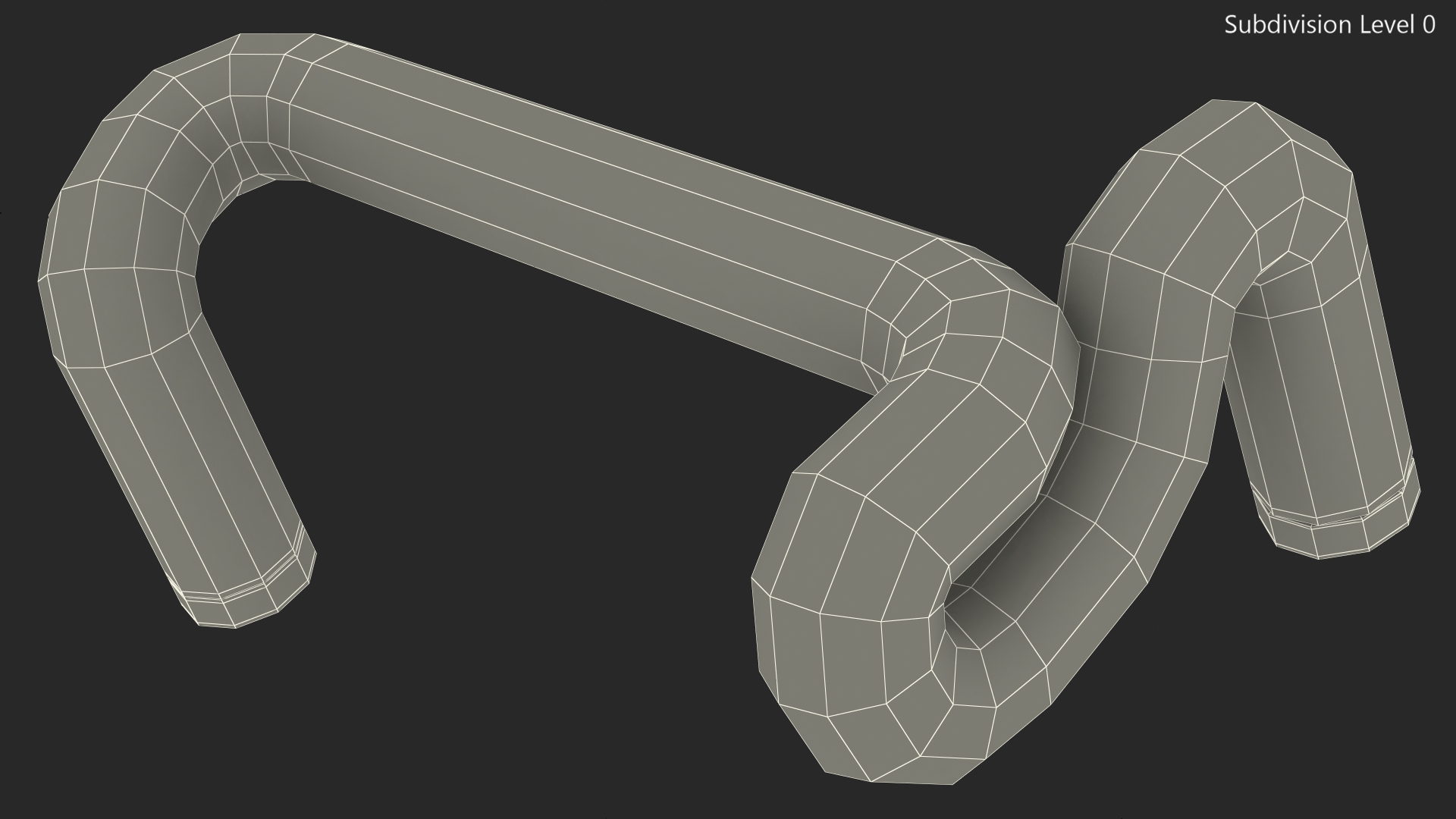 Neon Tube Light Number 1 3D model