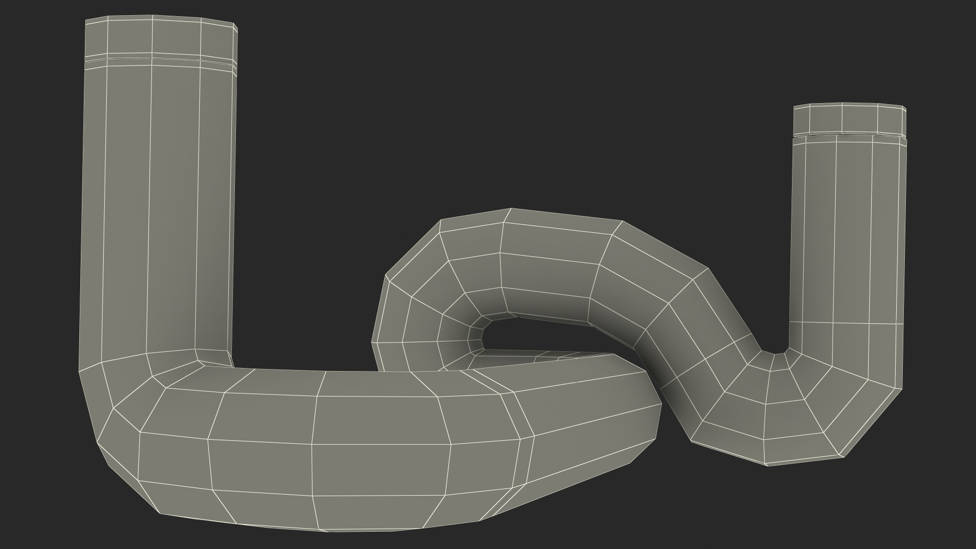 Neon Tube Light Number 1 3D model
