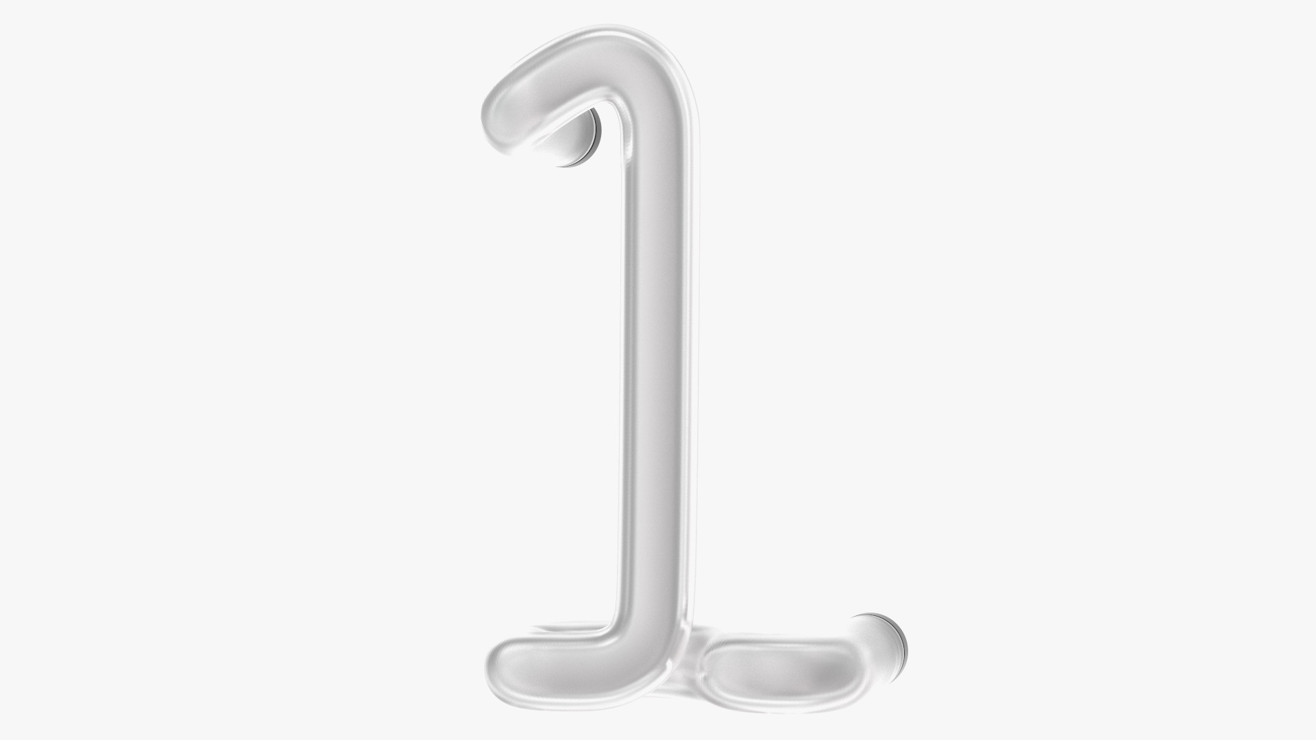 Neon Tube Light Number 1 3D model