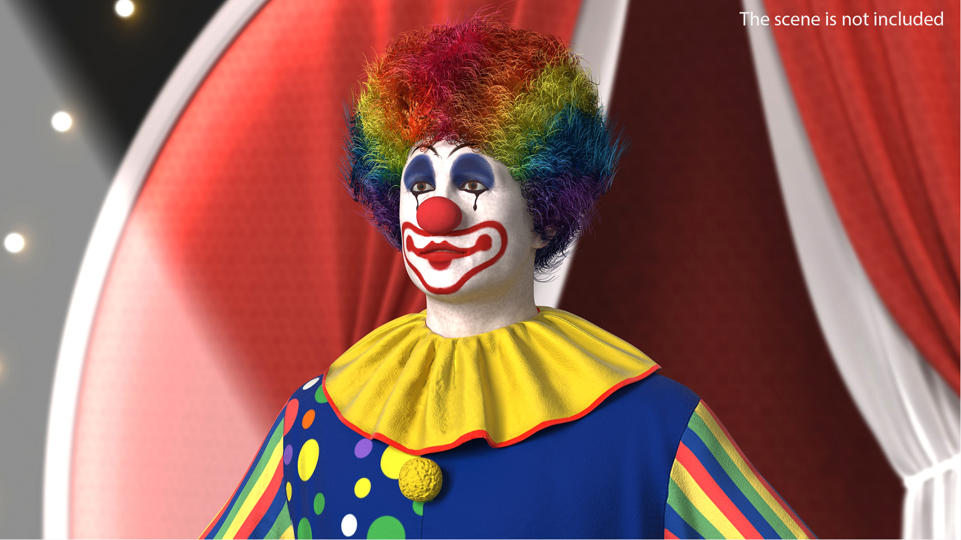 3D Toddler Clown Costume