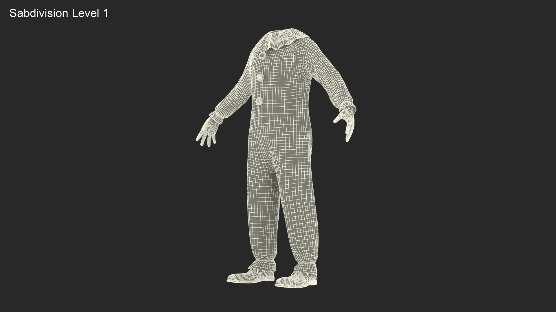 3D Toddler Clown Costume