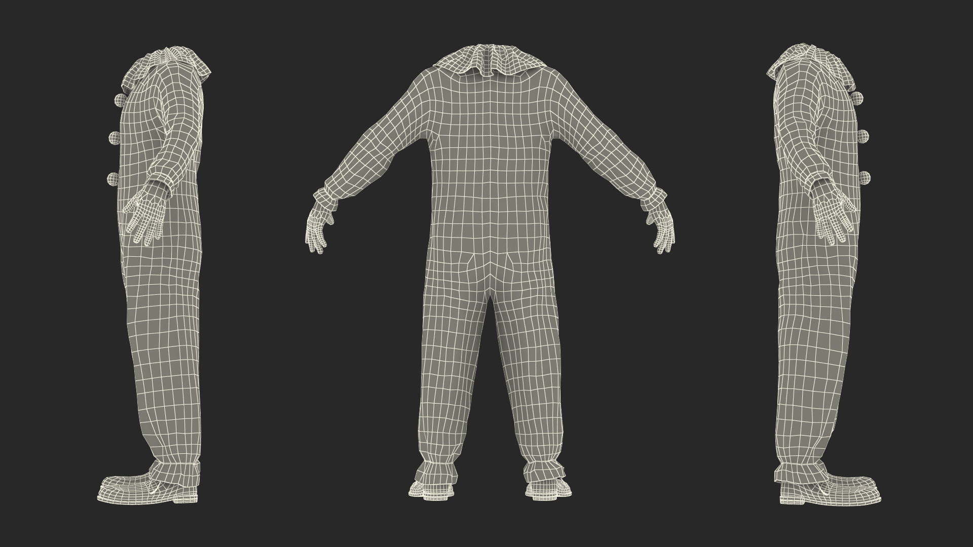 3D Toddler Clown Costume