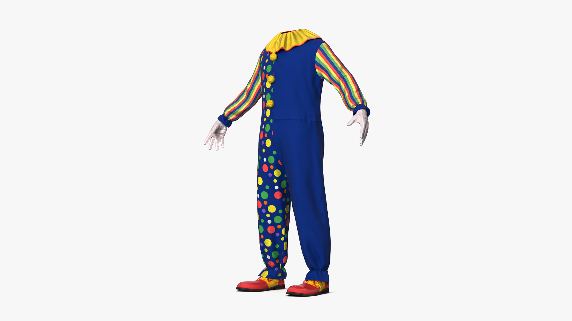 3D Toddler Clown Costume