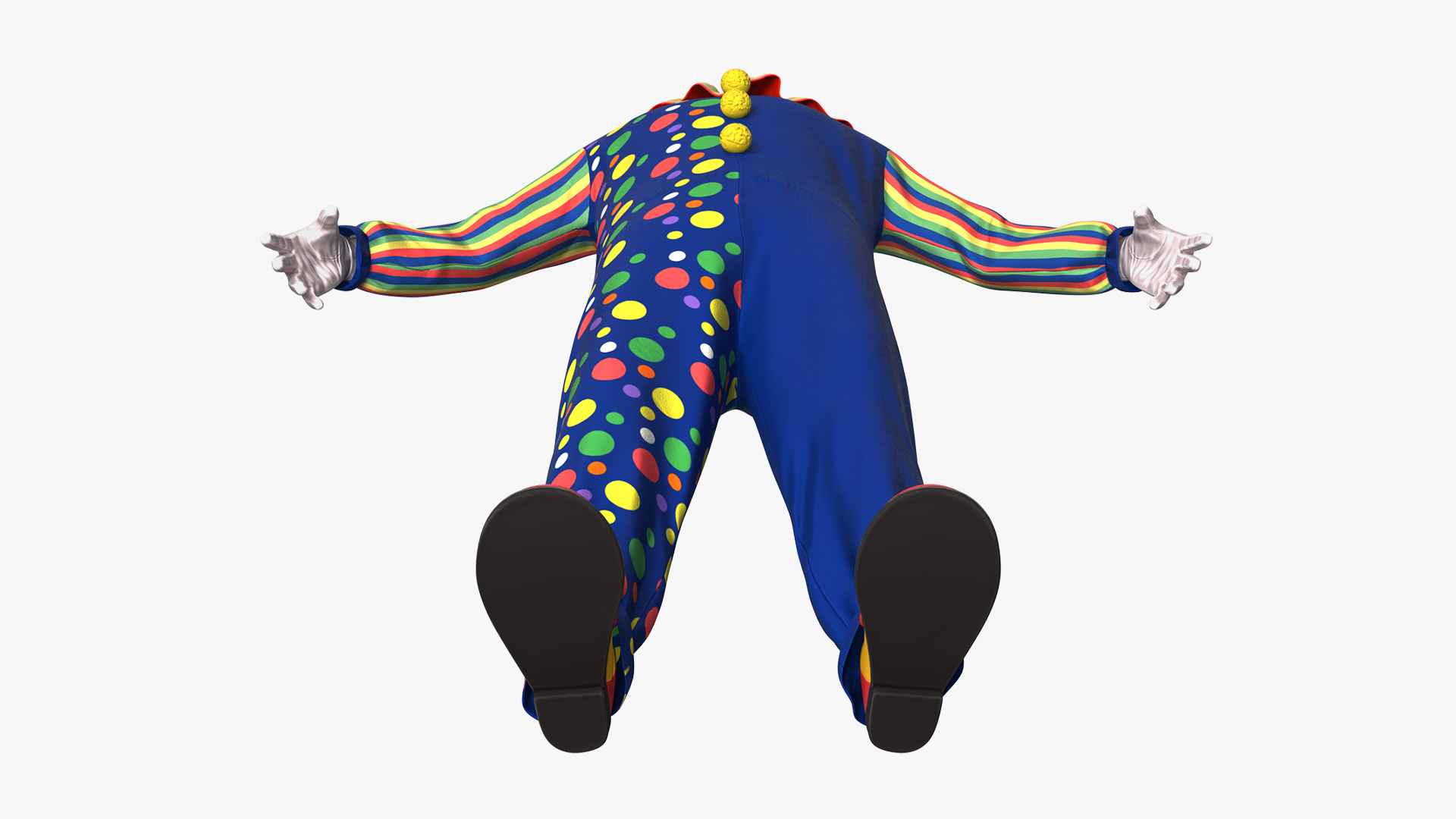 3D Toddler Clown Costume