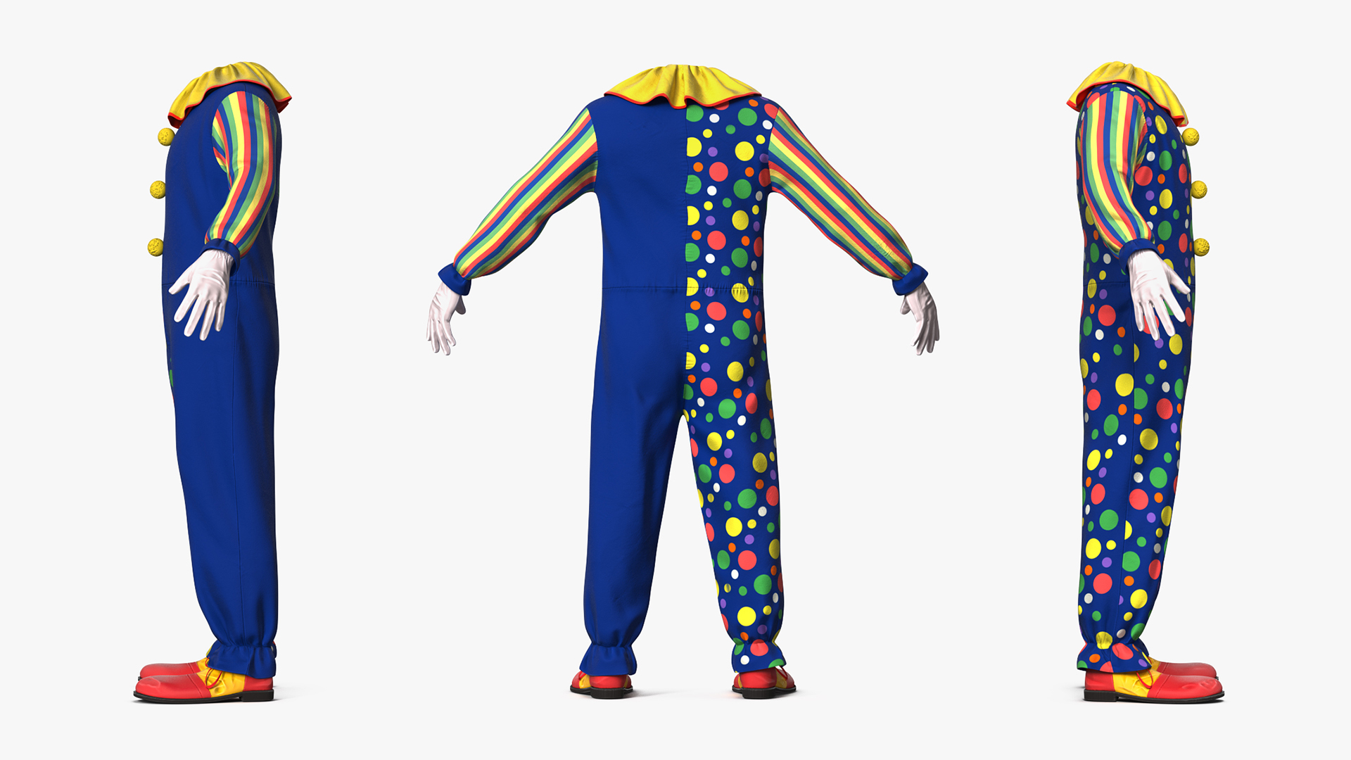 3D Toddler Clown Costume