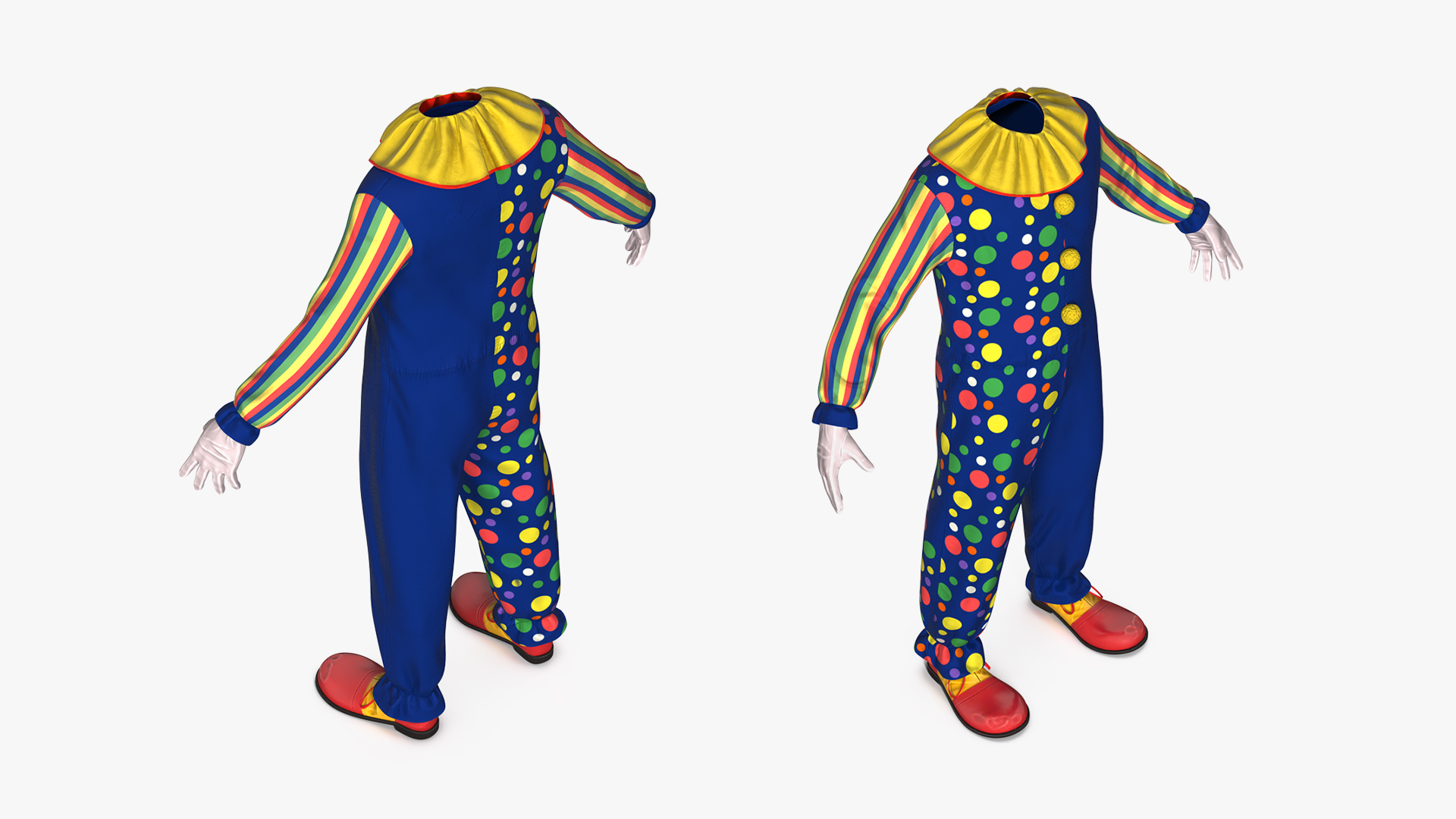 3D Toddler Clown Costume