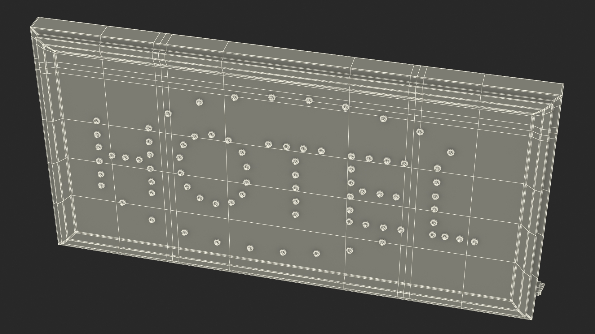 Hotel Neon LED Light Sign Board ON 3D model