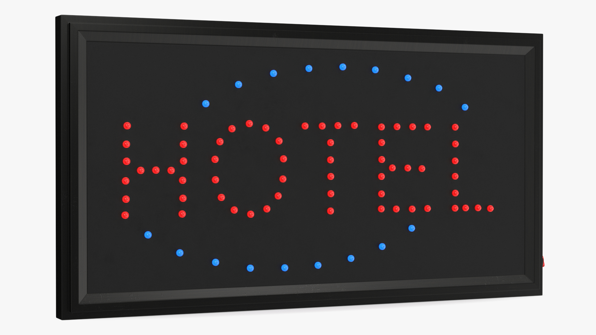 Hotel Neon LED Light Sign Board ON 3D model
