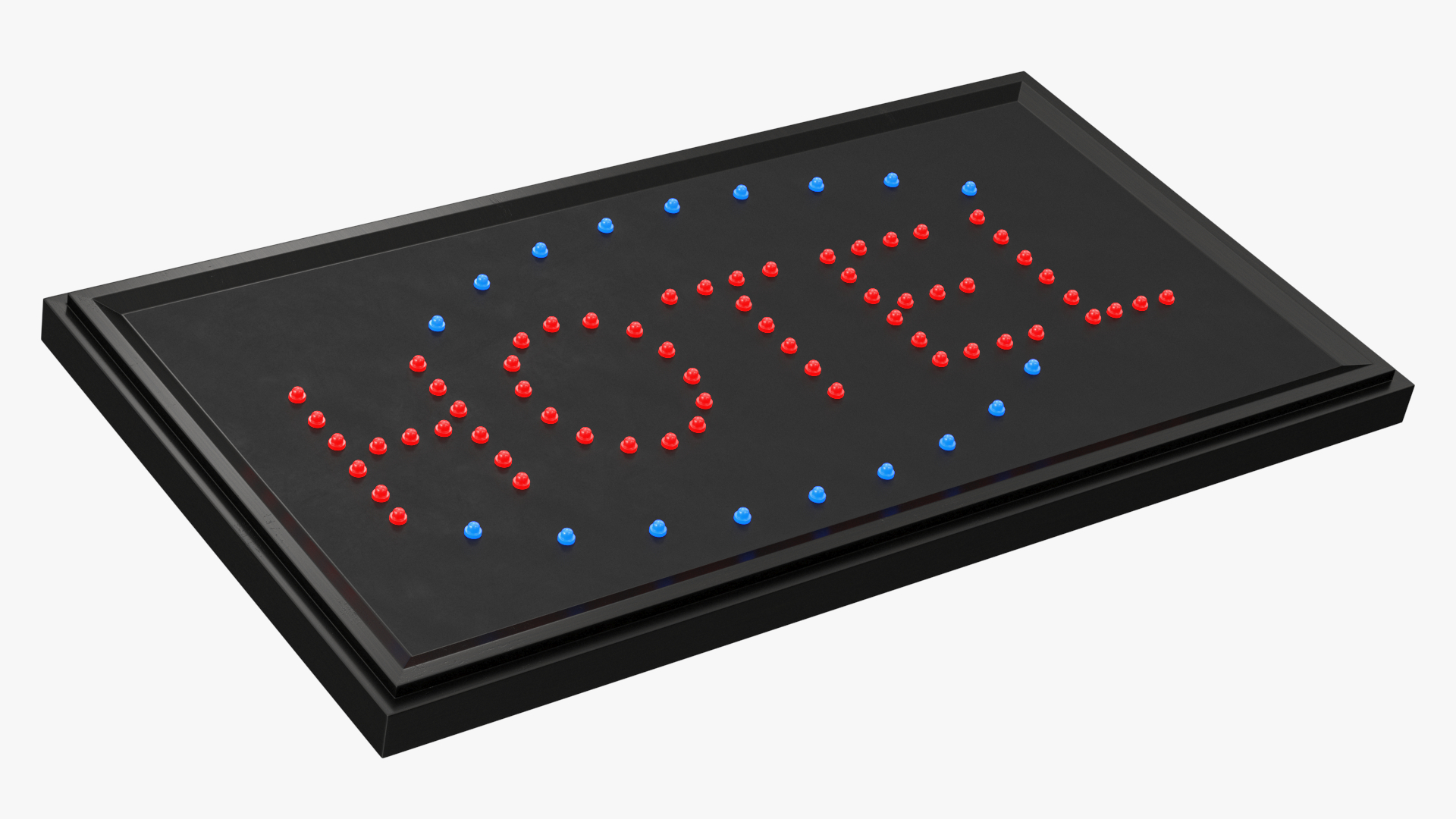 Hotel Neon LED Light Sign Board ON 3D model