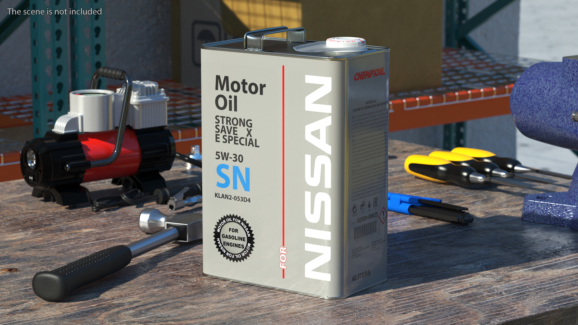 3D Nissan Motor Oil Metal Can