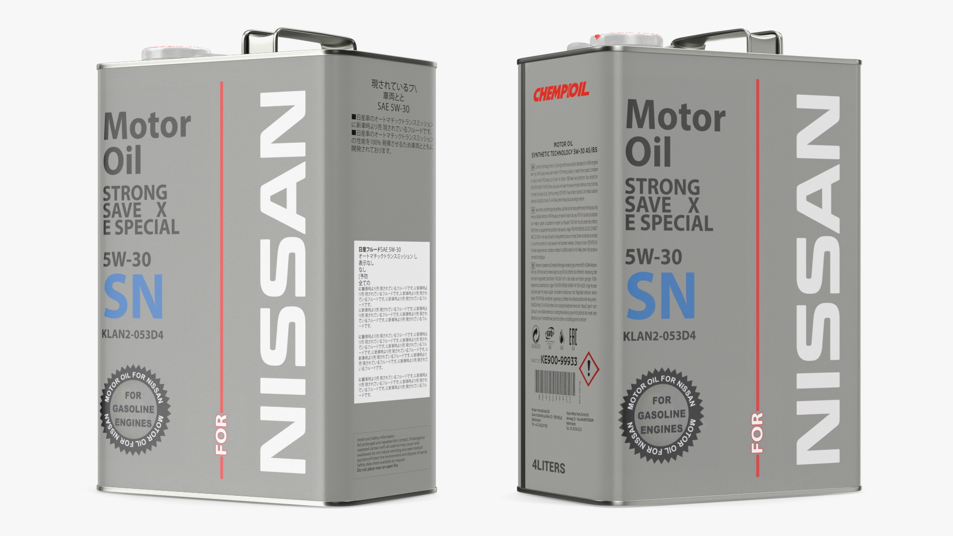 3D Nissan Motor Oil Metal Can