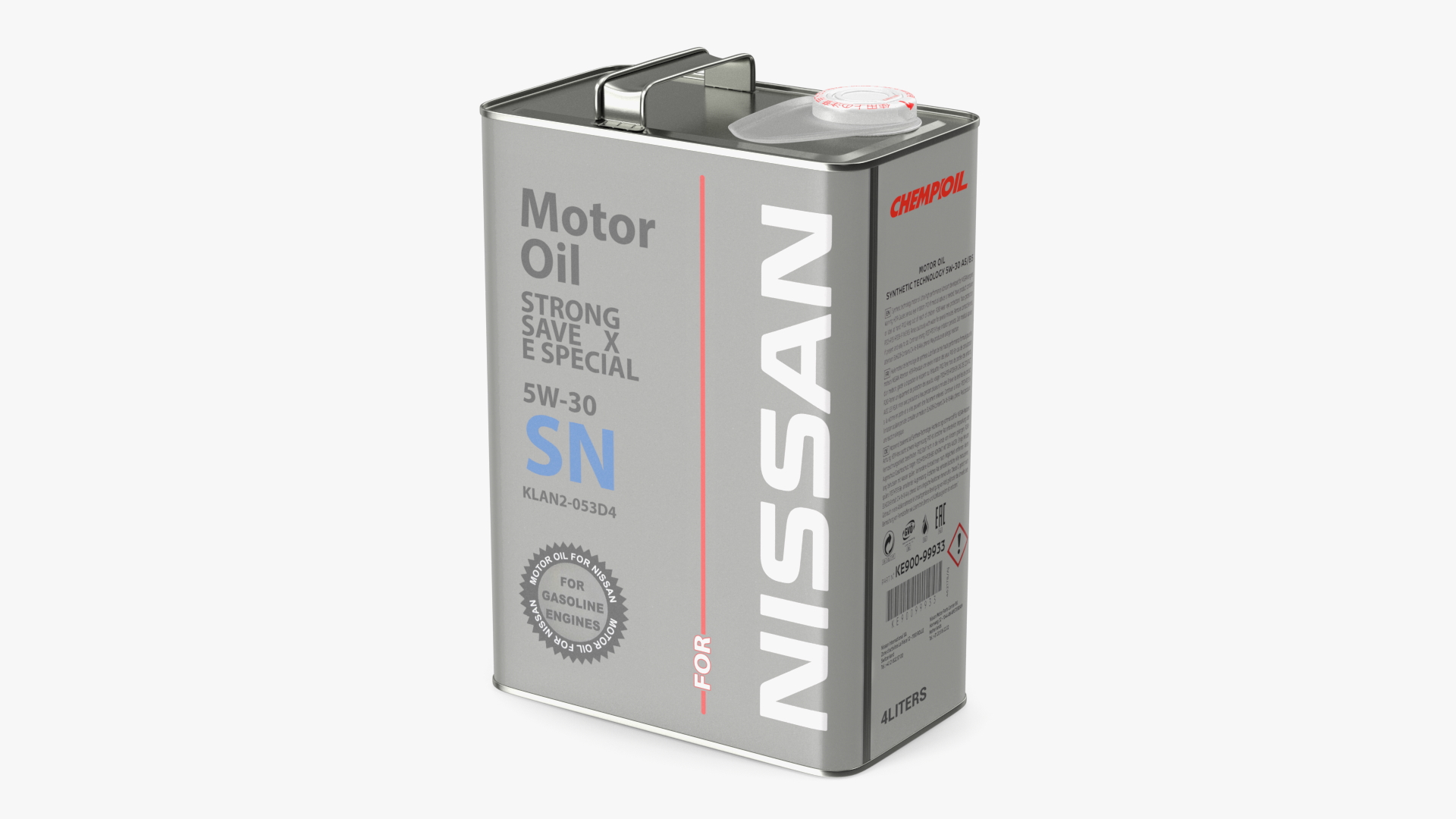 3D Nissan Motor Oil Metal Can