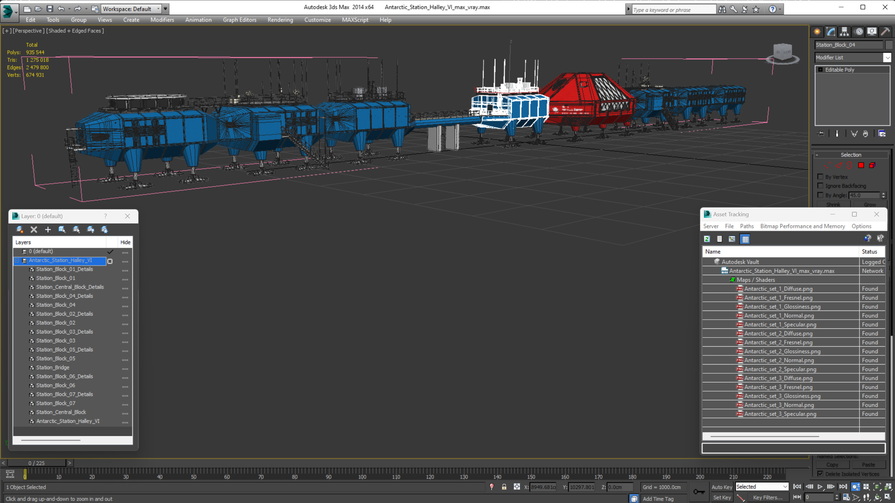 Antarctic Station Halley VI 3D